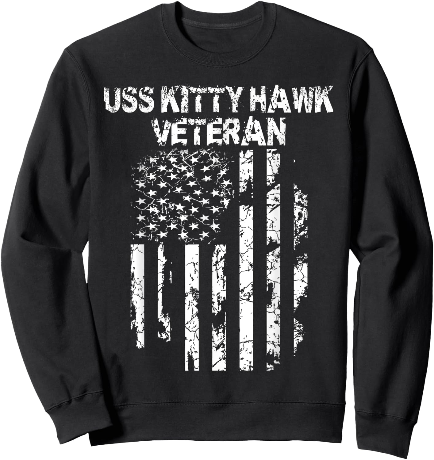 USS Kitty Hawk Veteran Sweatshirt - Sweatshirt | Black