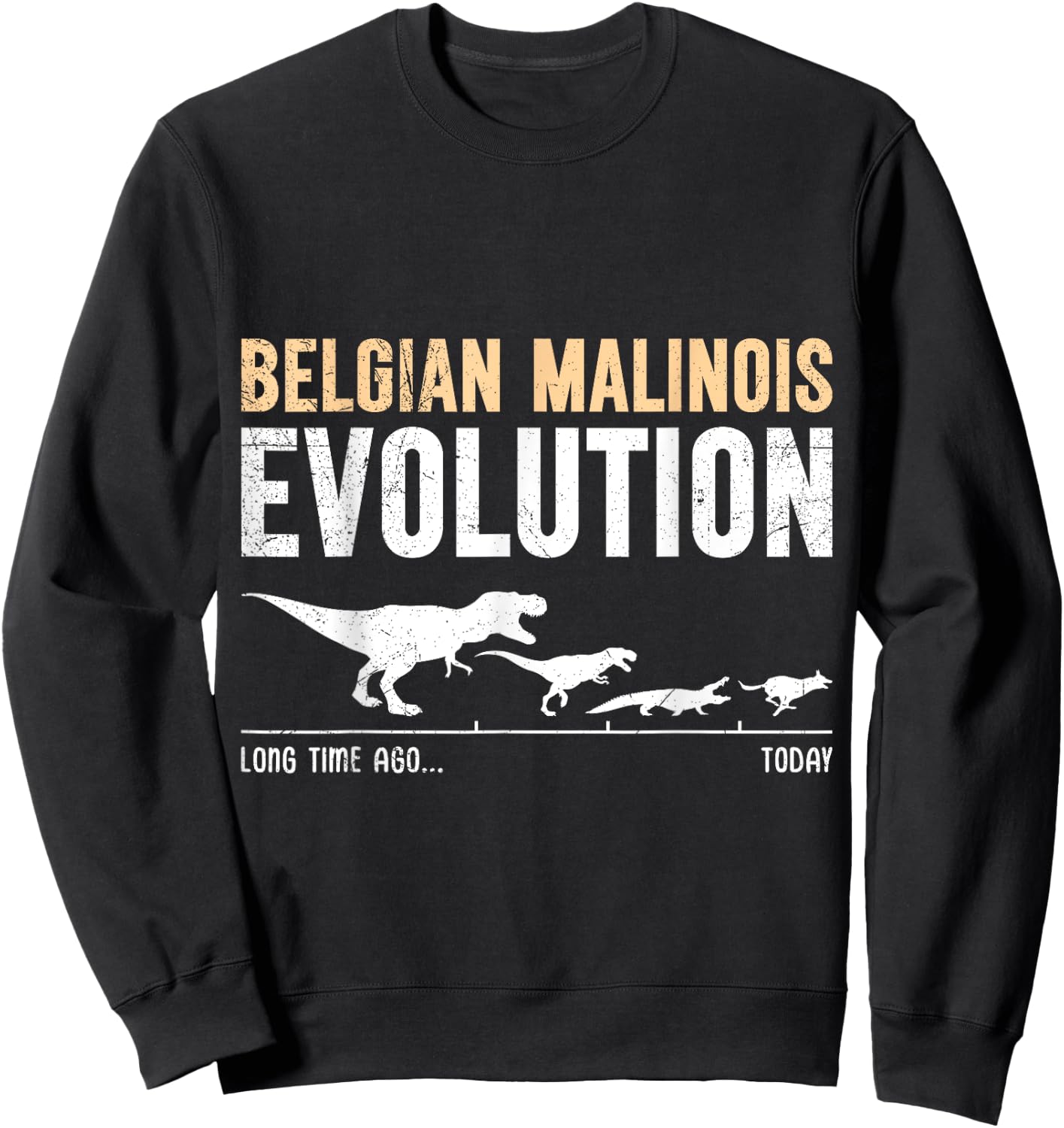 BELGIAN MALINOIS EVOLUTION Dog Owner Funny Malinois Women Sweatshirt - Sweatshirt | Black