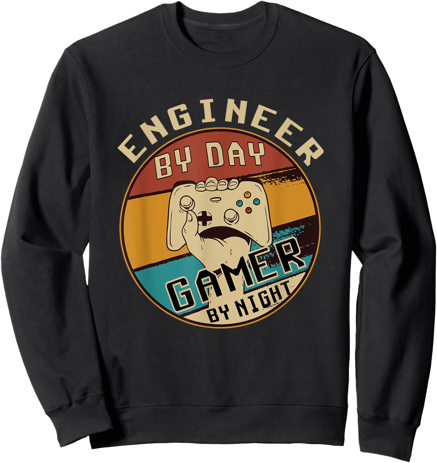 Engineer by Day Gamer by Night Sweatshirt - Sweatshirt | Black