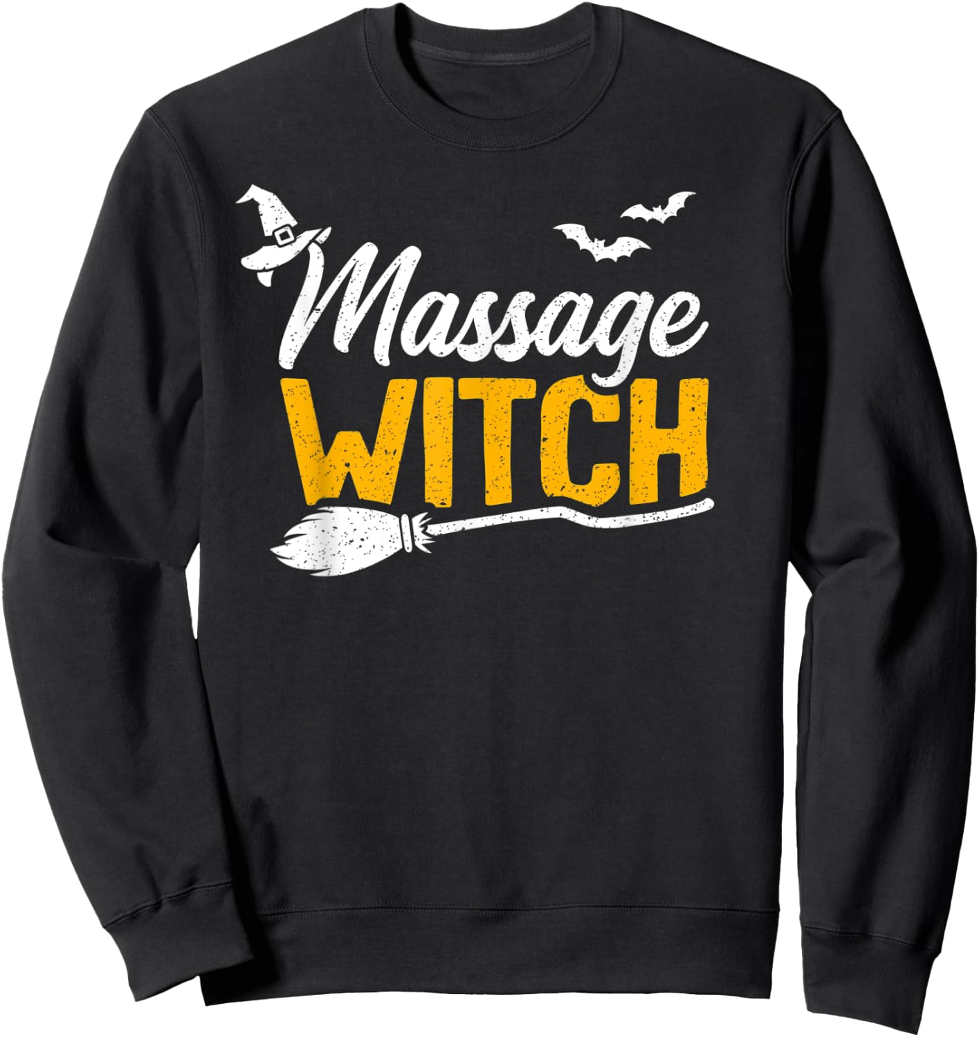 Massage Witch Shirt LMT Halloween Costume Spooky Funny Sweatshirt - Sweatshirt | Black