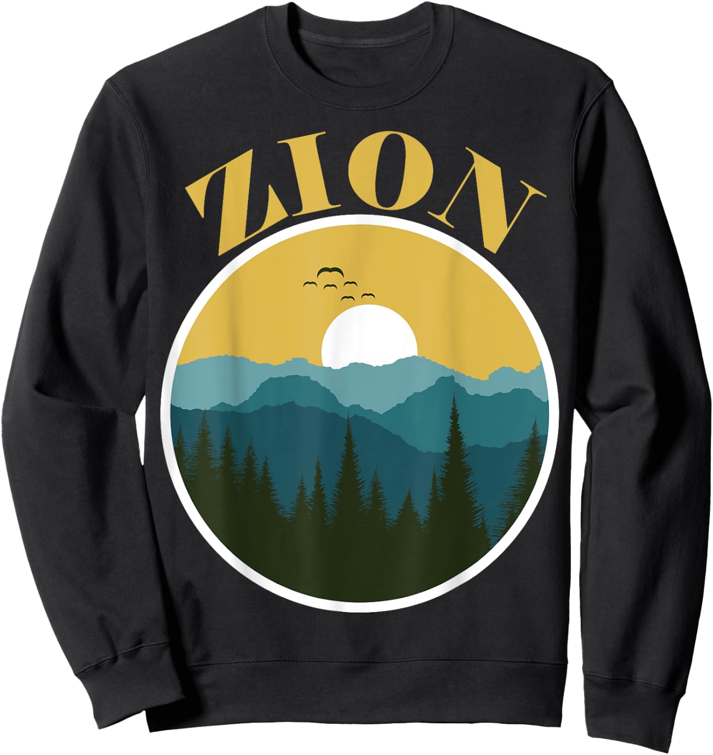 Zion National Park Utah Zion Utah Family Trip and Hiking Sweatshirt - Sweatshirt | Black