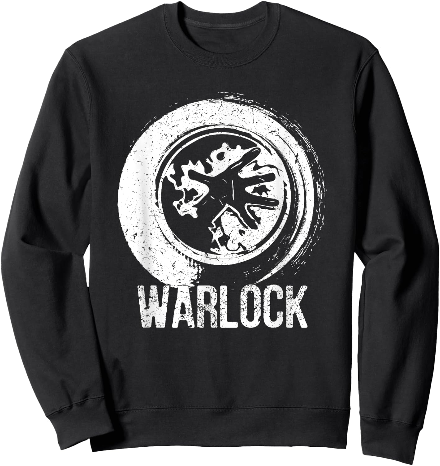 Wow Warlock Gamer Sweatshirt - Sweatshirt | Black