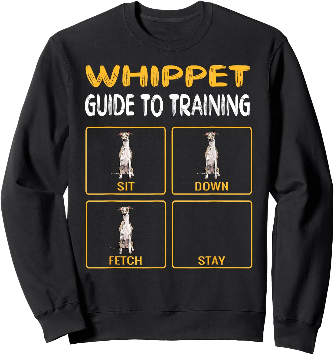 Funny Whippet Guide To Training Dog Obedience Trainer Women Sweatshirt - Sweatshirt | Black