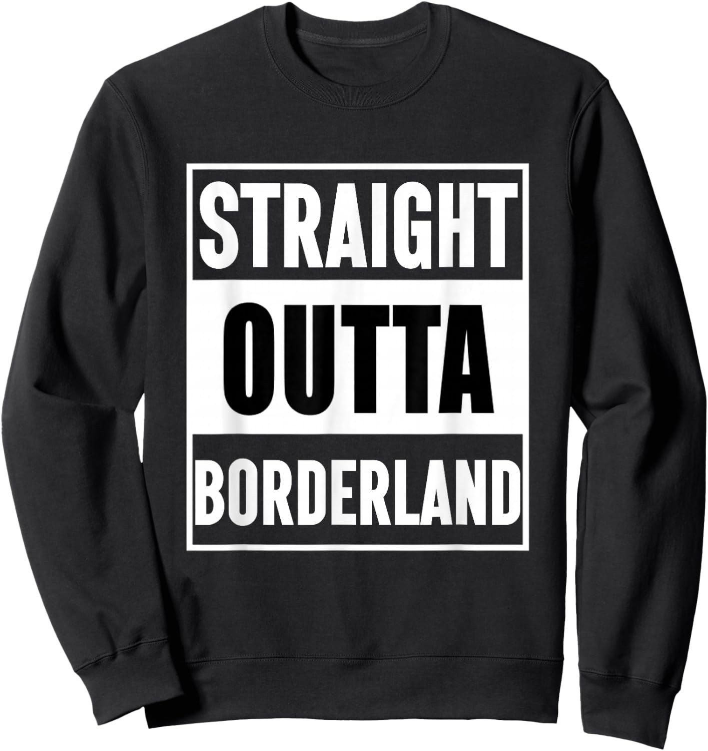 Frontline Origins: Straight Outta Borderland Sweatshirt - Sweatshirt | Black