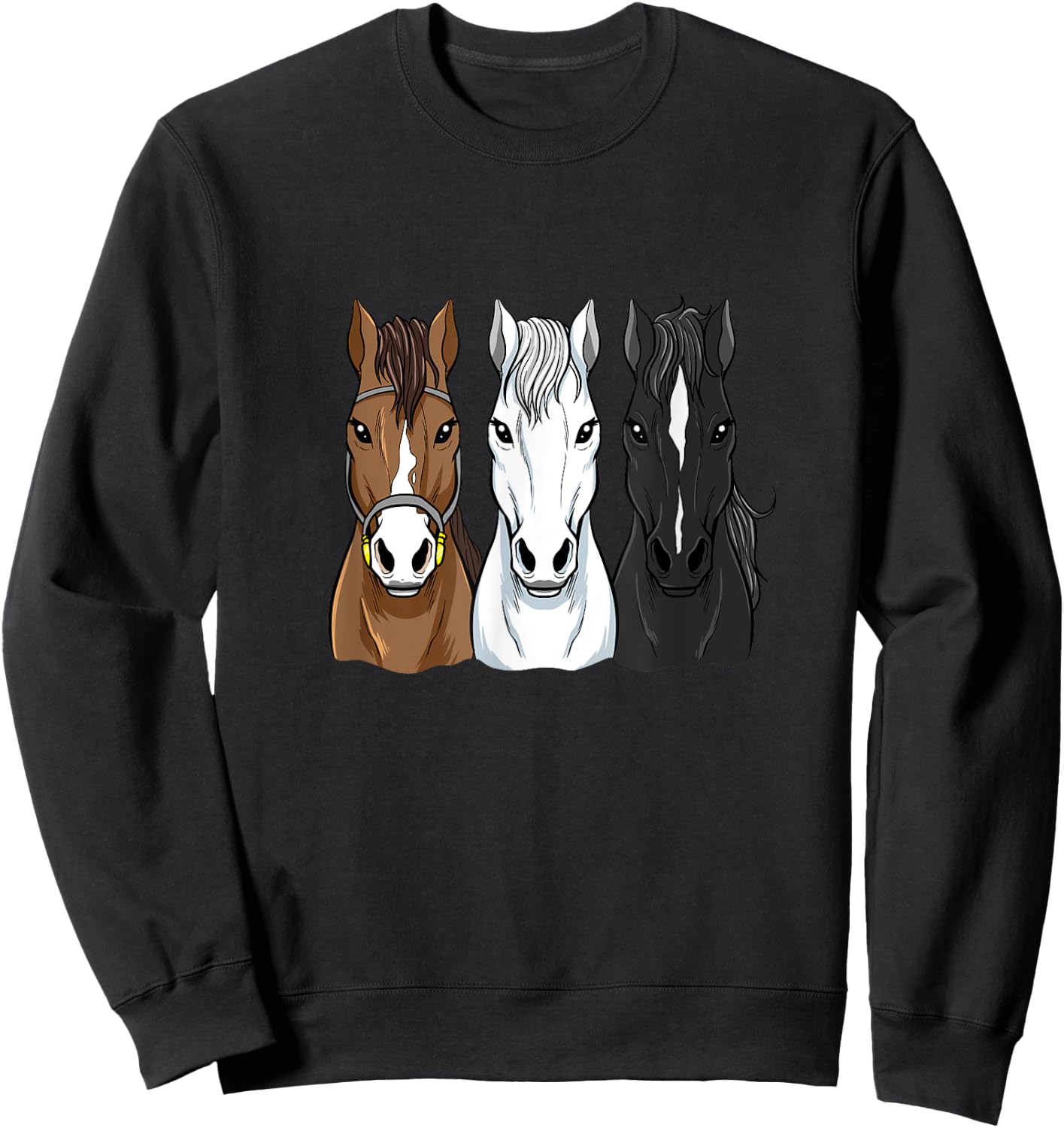Horse Riding Shirts For Girls Women Horseback Riding Sweatshirt - Sweatshirt | Black