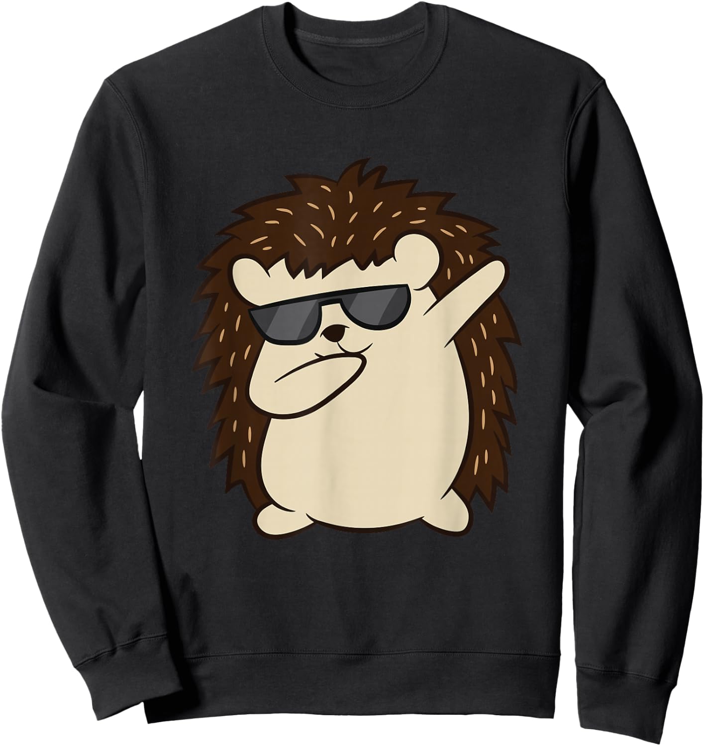 Dabbing Hedgehog Love Hedgehogs Sweatshirt - Sweatshirt | Black