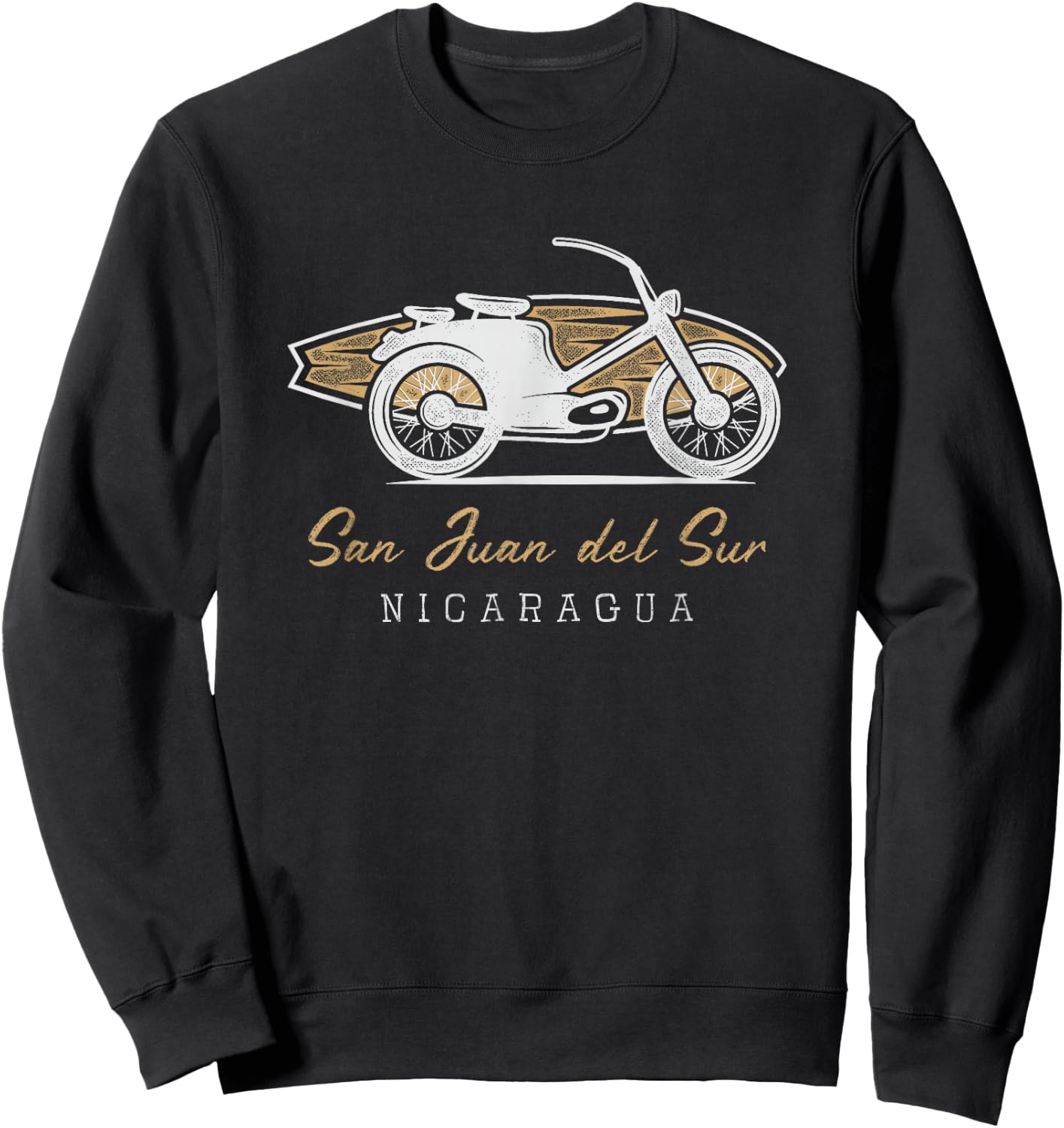 Surfer Surf Spots - San Juan del Sur, Nicaragua Sweatshirt - Sweatshirt | Black