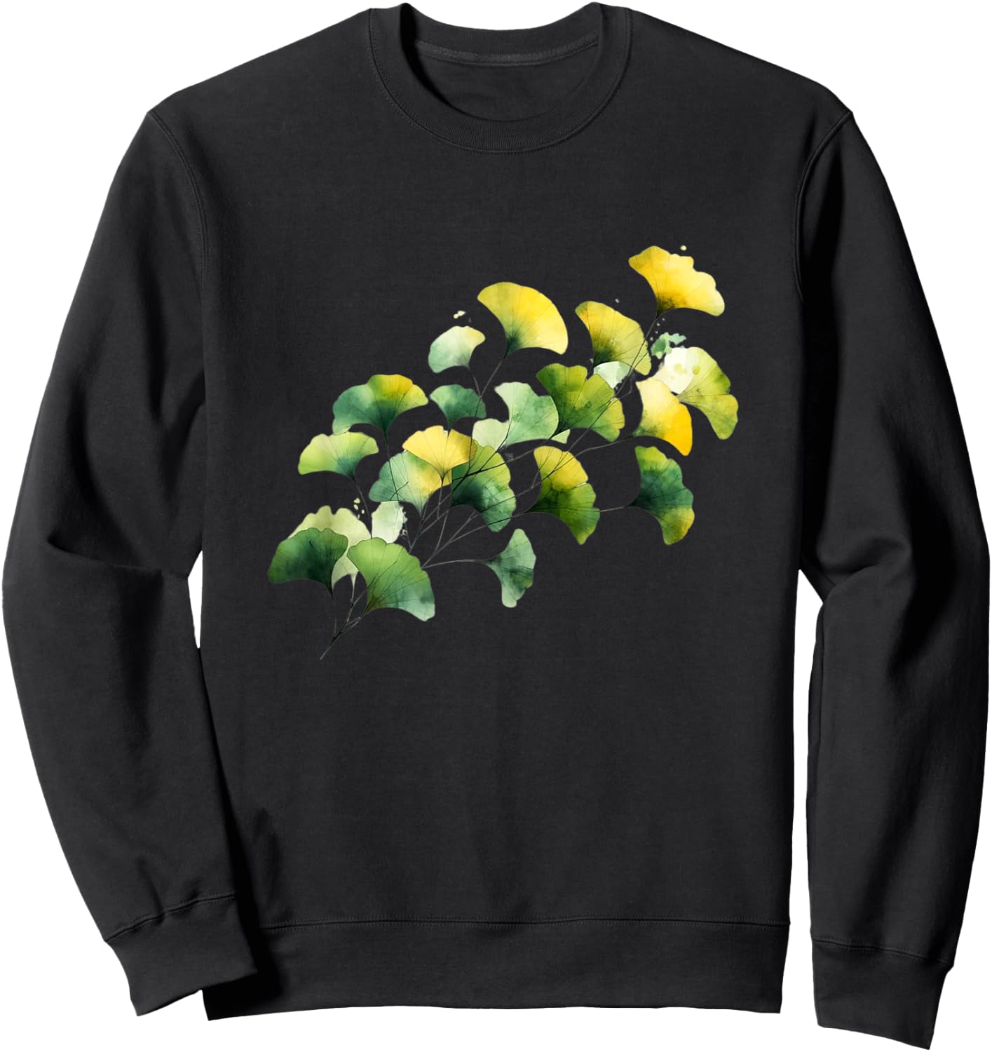Ginkgo leaves Sweatshirt - Sweatshirt | Black