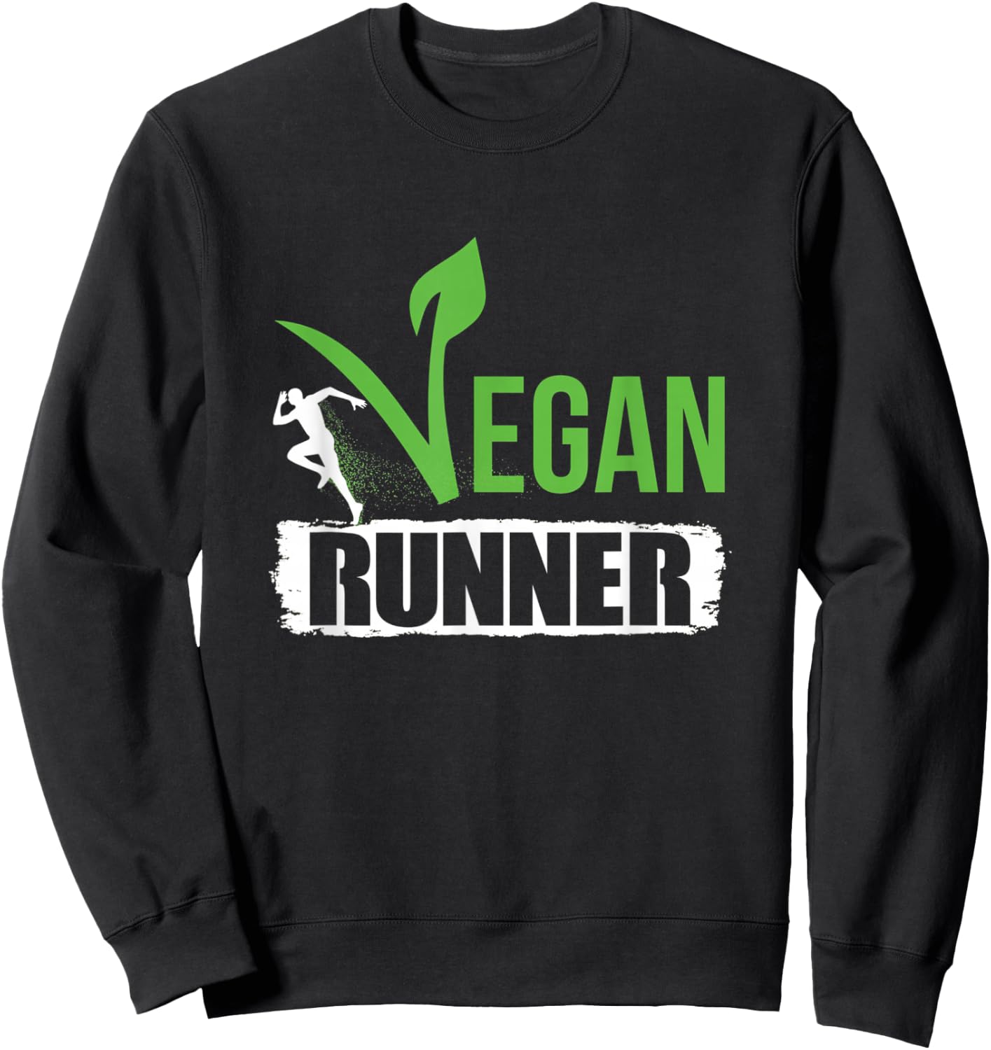 Vegan Runner Sweatshirt - Sweatshirt | Black