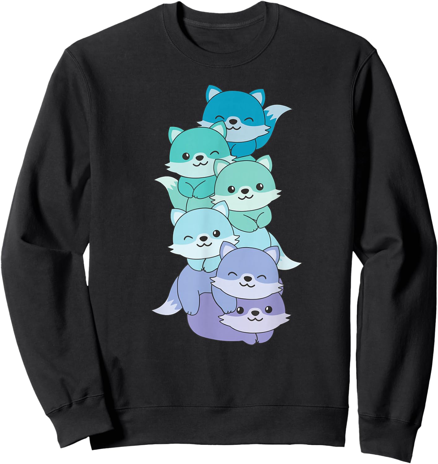 Neptunic Flag Pride Month LGBTQ Neptunic Fox Sweatshirt - Sweatshirt | Black