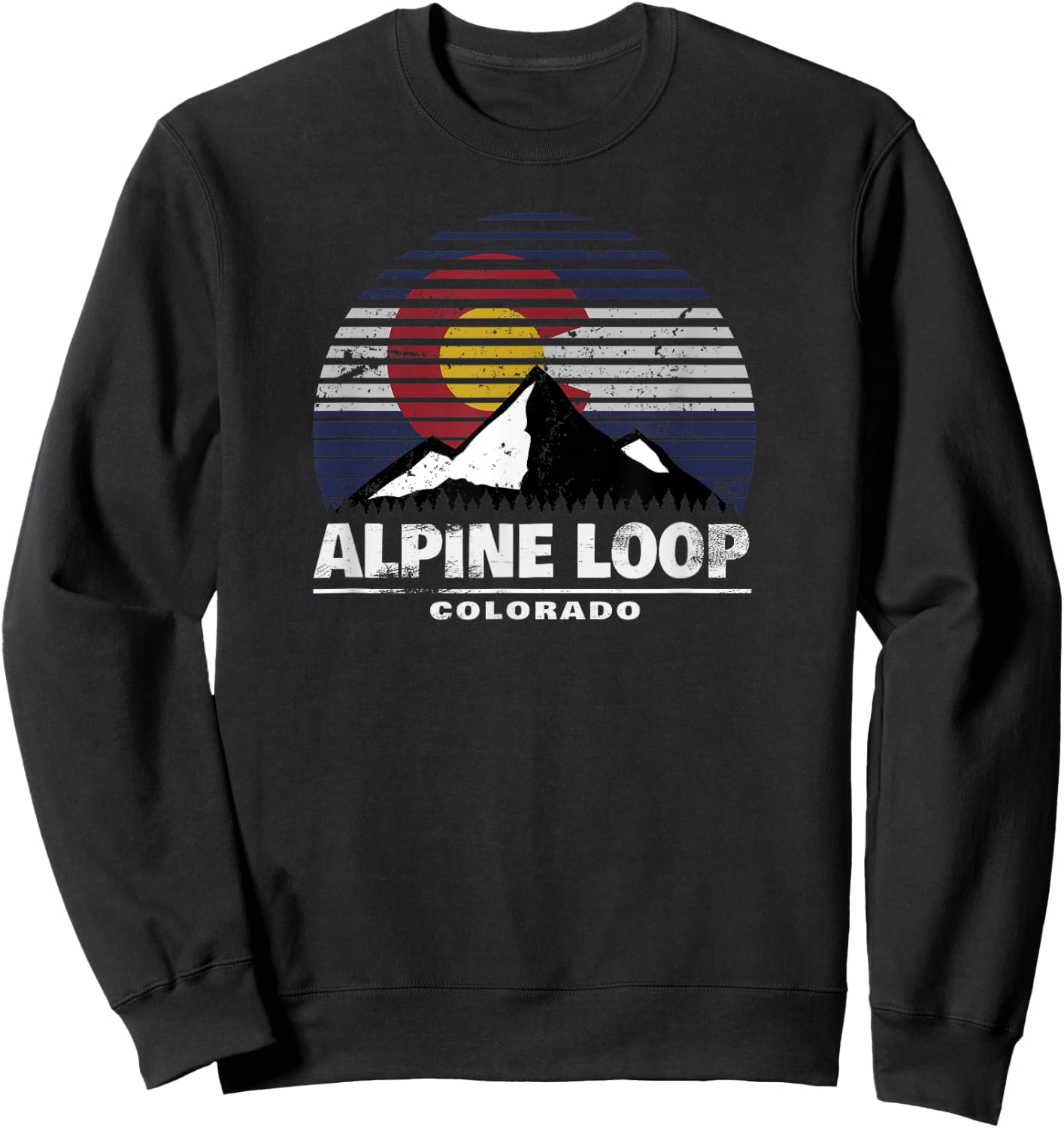 Alpine Loop of Colorado - Rocky Mountain Off Road 4x4 Sweatshirt - Sweatshirt | Black