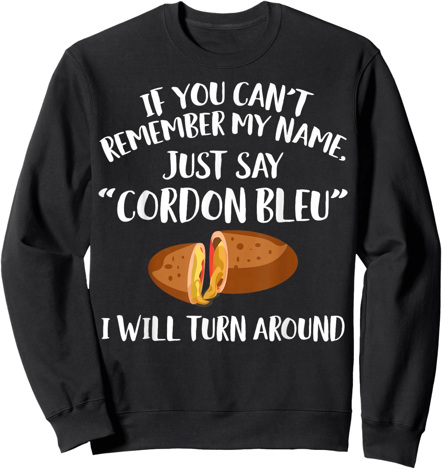 Cordon Bleu Apparel - Funny Bleus Lover Design Sweatshirt - Sweatshirt | Black