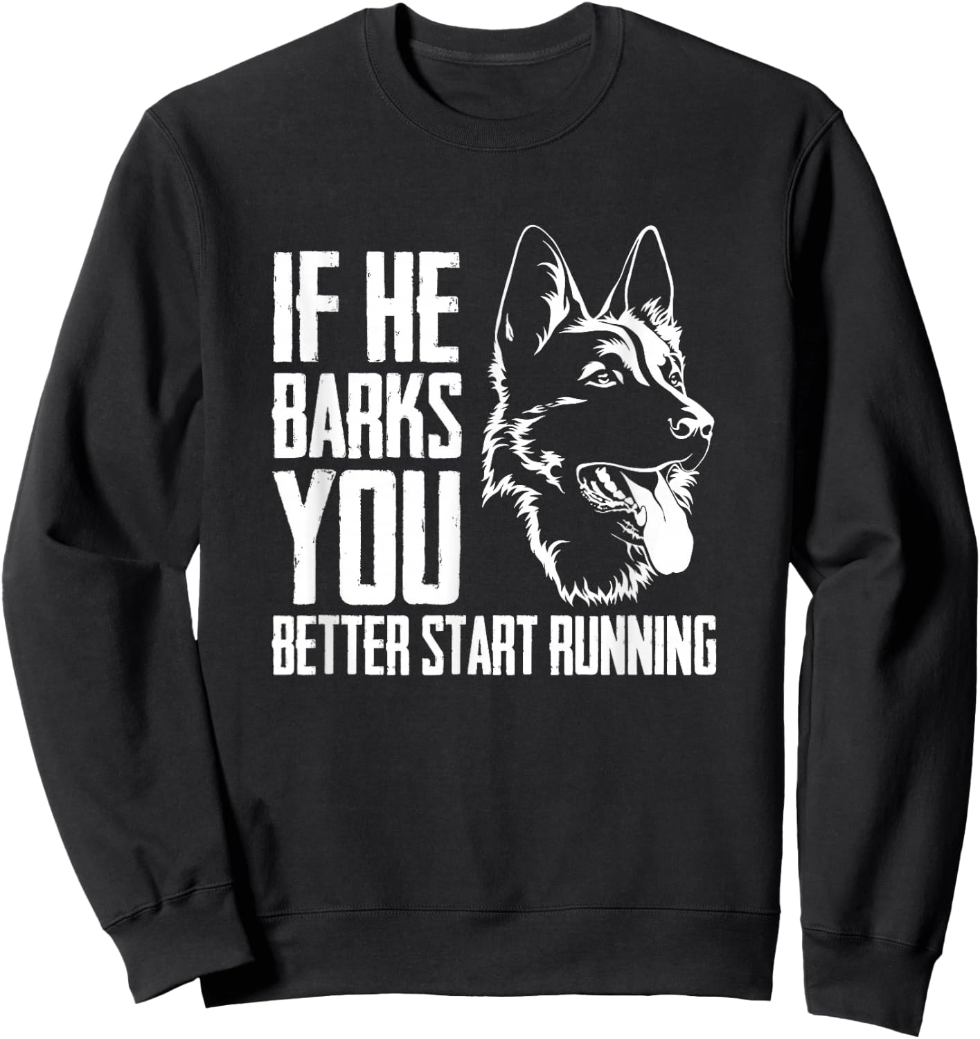 K9 Unit Thin Blue Line - German Shepherd Police Dog Sweatshirt - Sweatshirt | Black