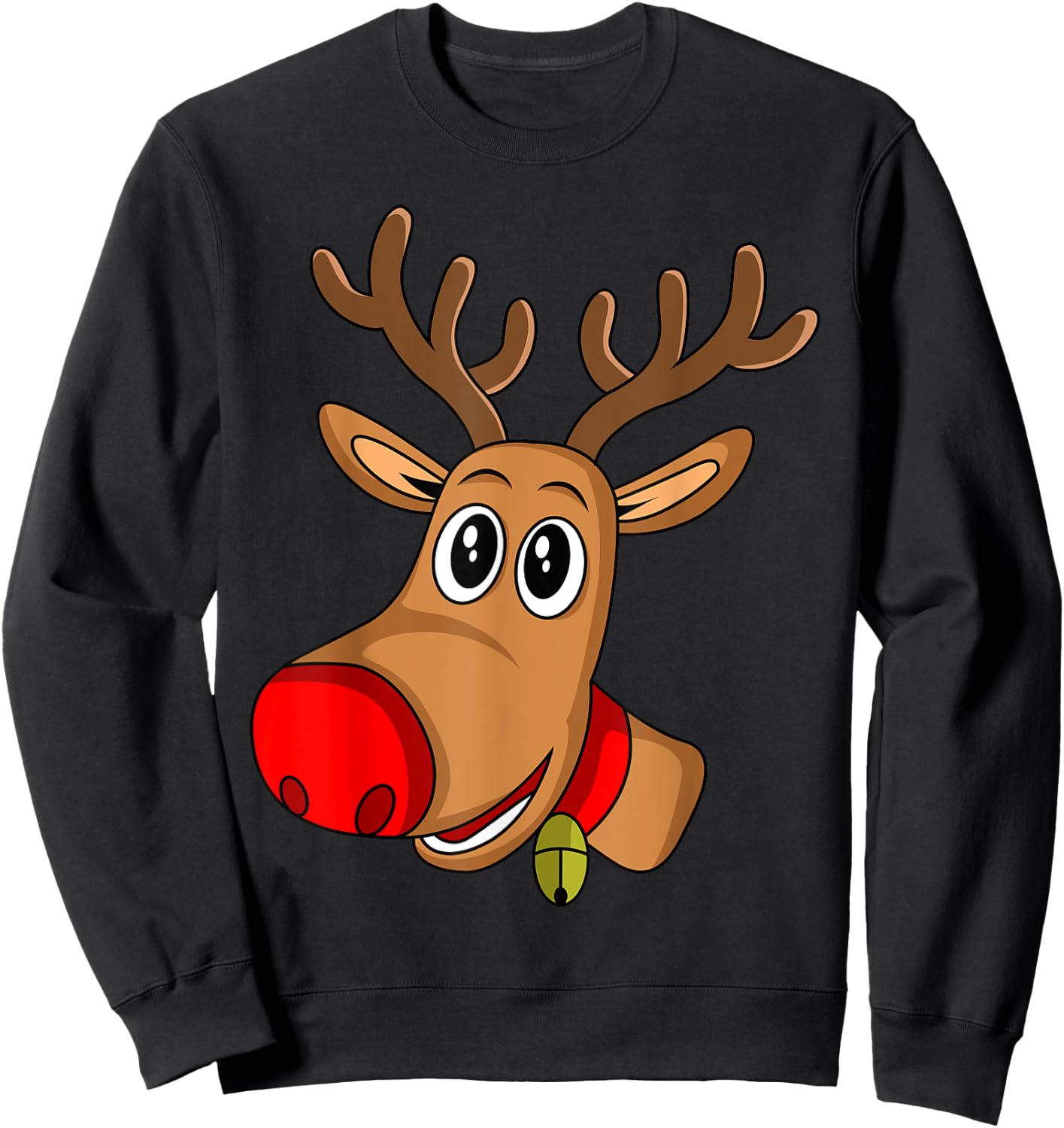 RUDOLPH Red Nose Reindeer | Donner Blitzen Sweatshirt - Sweatshirt | Black