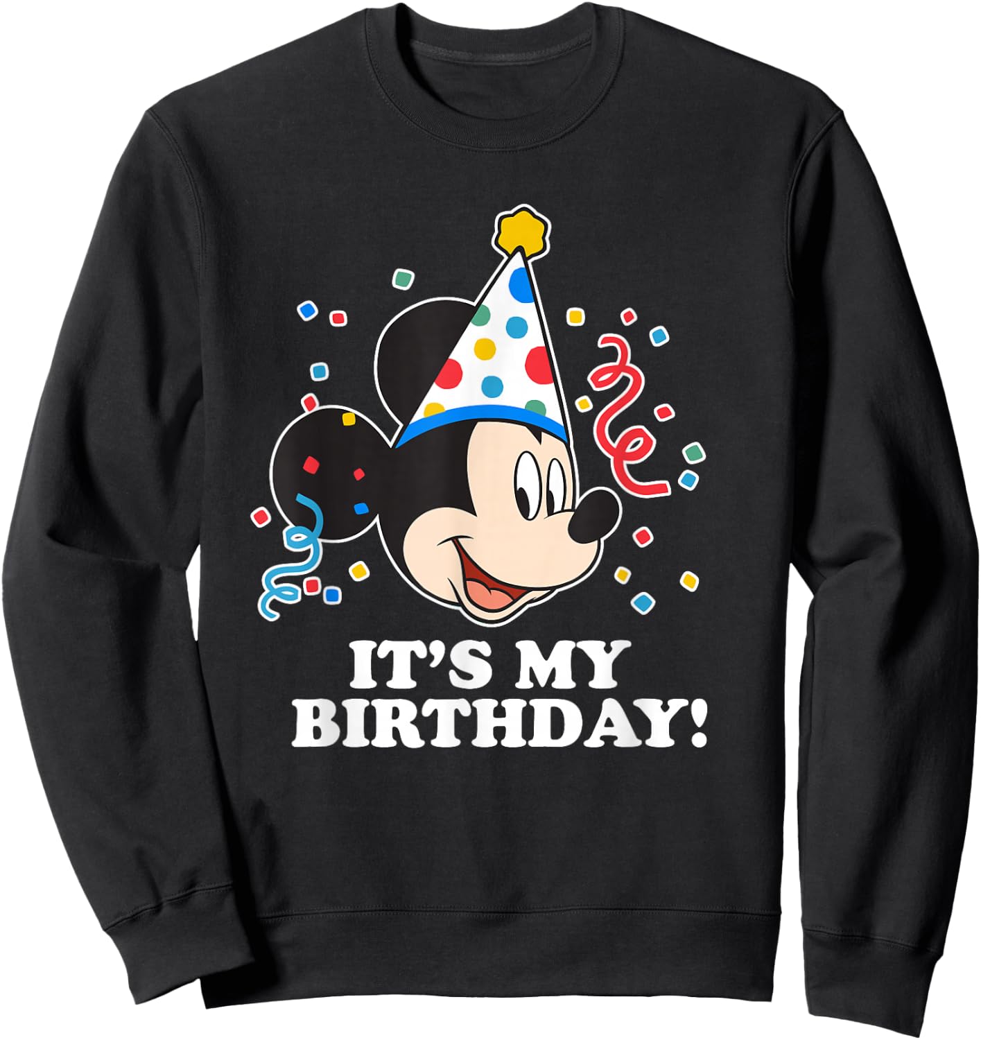 Disney Mickey Mouse It's My Birthday Sweatshirt - Sweatshirt | Black