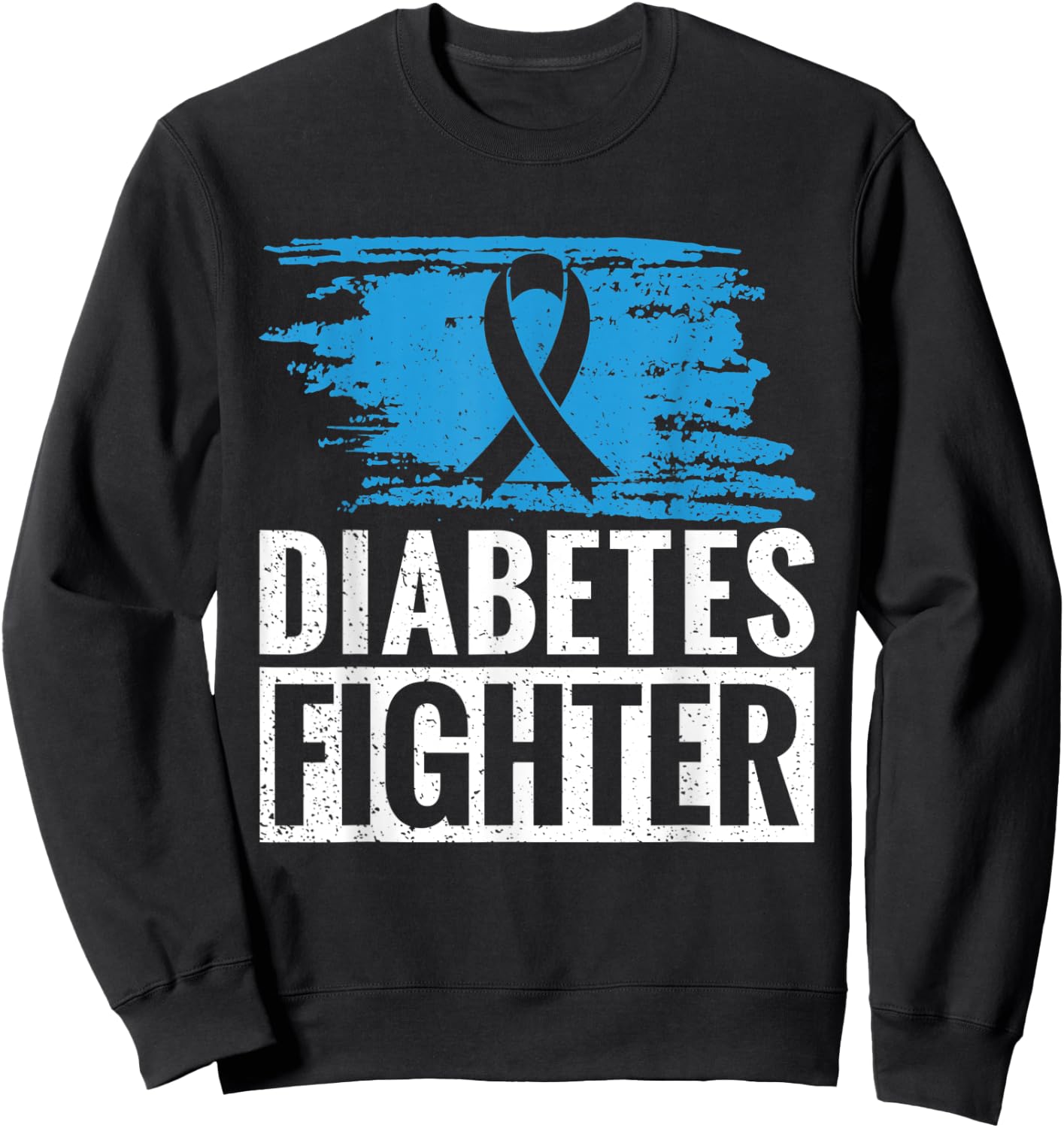 Funny Retro Diabetes Warrior Sweatshirt - Sweatshirt | Black