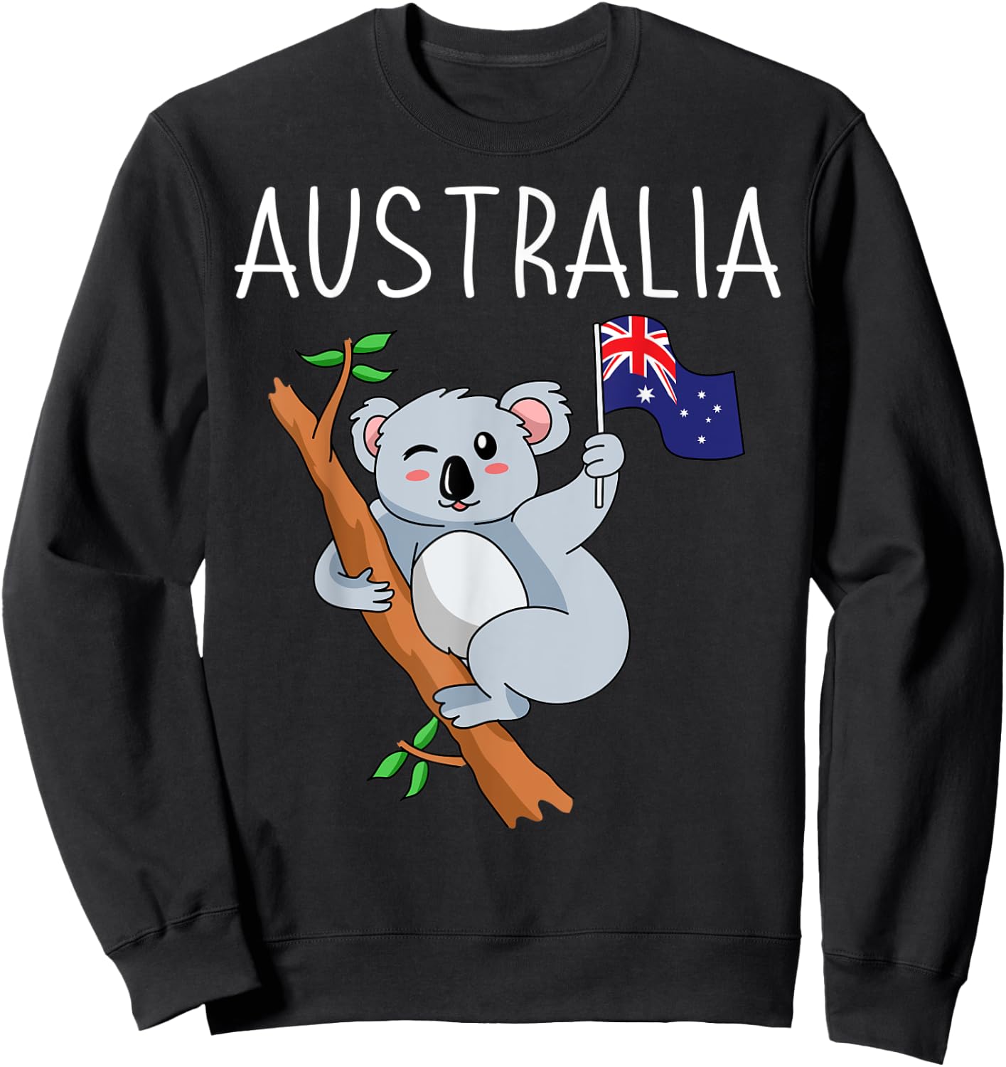 Australia Koala Aussie Australian Travel Tourist Souvenir Sweatshirt - Sweatshirt | Black