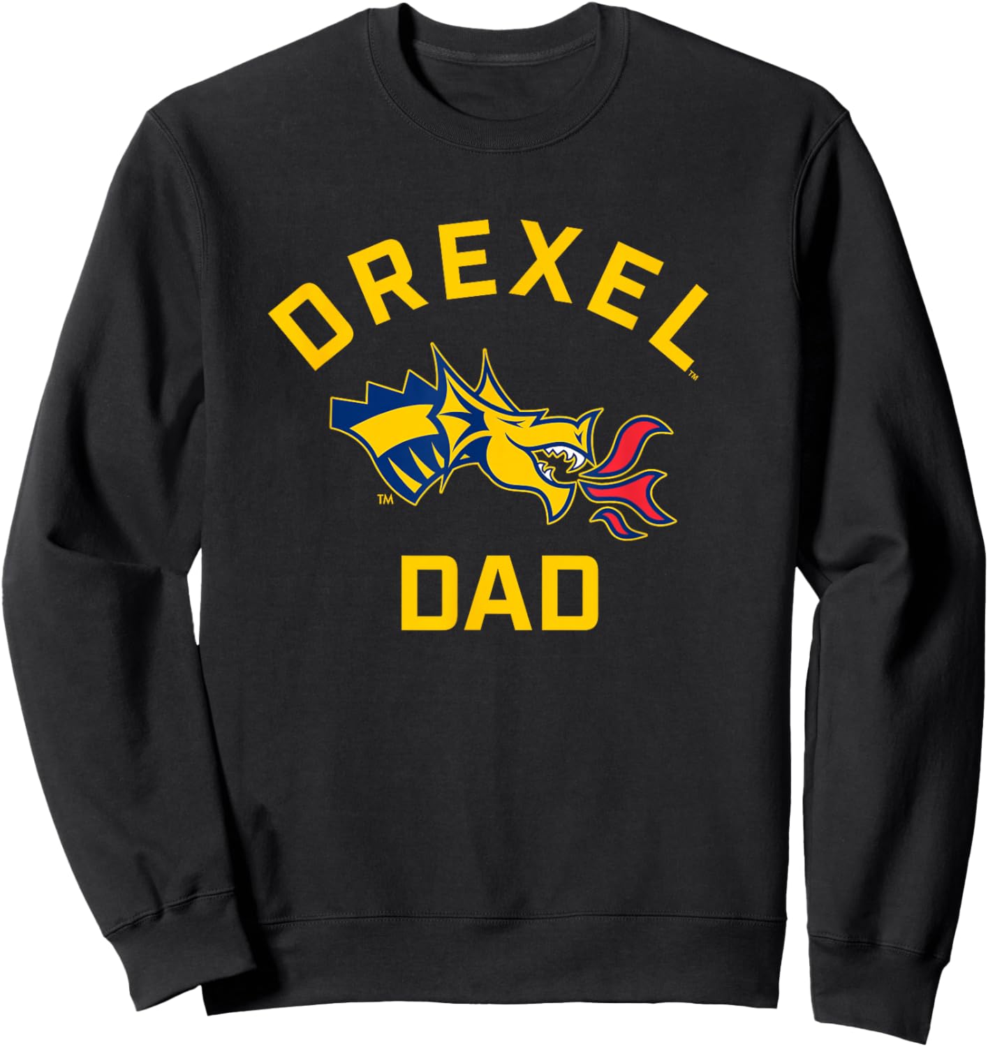 Drexel University Dragons Arched Dad Sweatshirt - Sweatshirt | Black