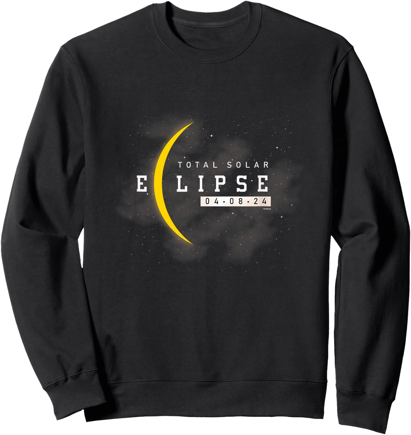 Total Solar Eclipse 2024 Moon Lover Moon Observation Sweatshirt - Sweatshirt | Black