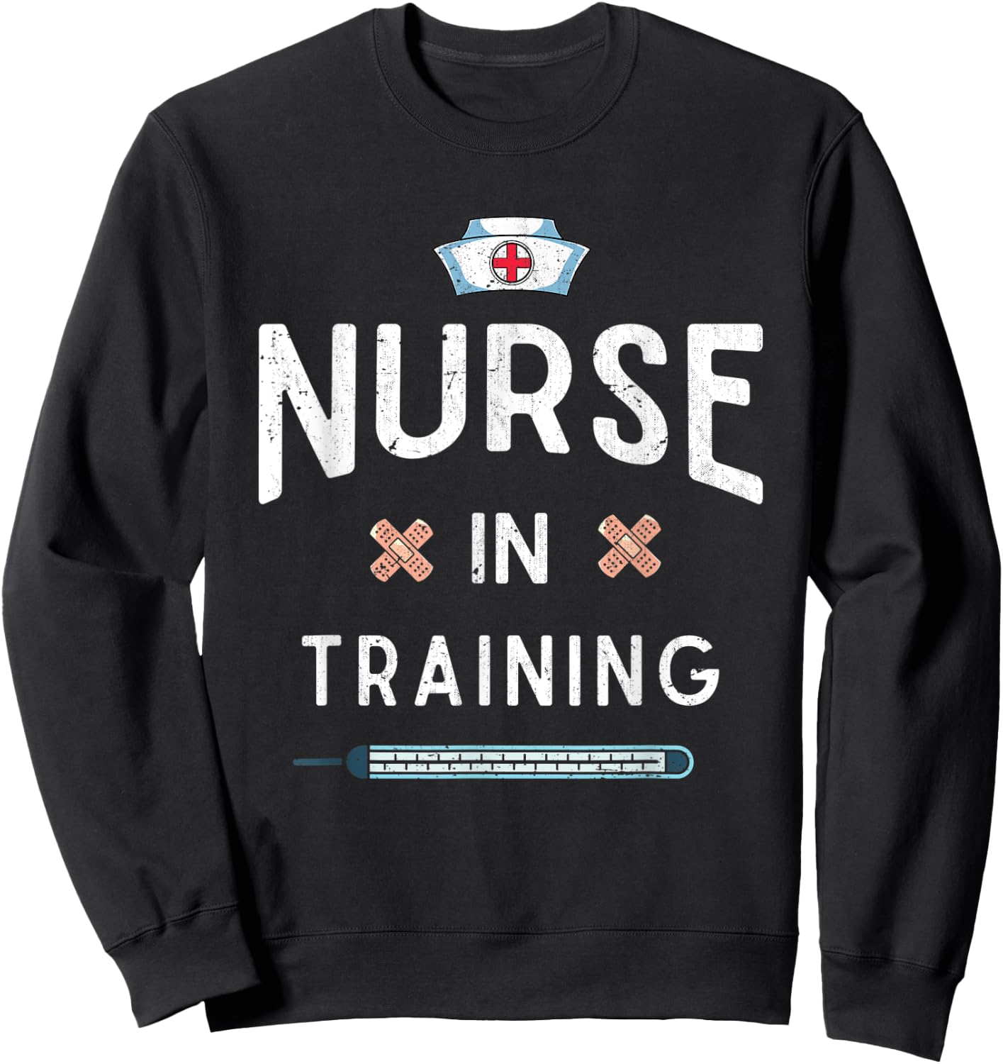 Medical Hospital Nurse In Training Nursing Future Nurse Sweatshirt - Sweatshirt | Black