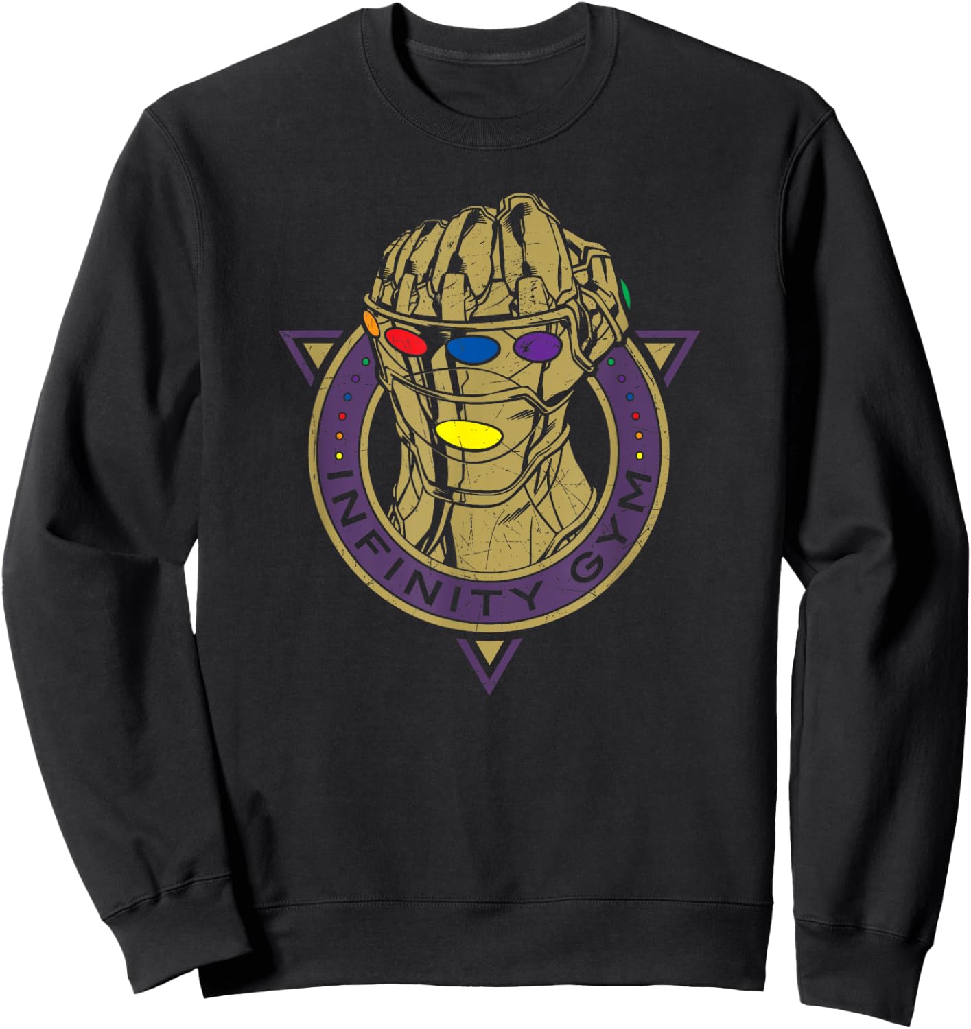 Marvel Thanos Infinity Gauntlet Infinity Gym Sweatshirt - Sweatshirt | Black