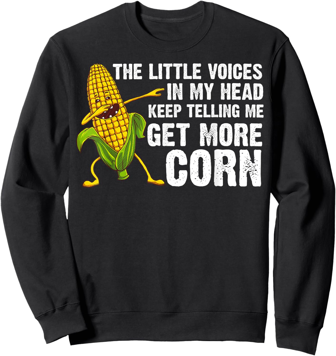 Funny Corn Gift Women Corn On The Cob Costume Farmer Sweatshirt - Sweatshirt | Black