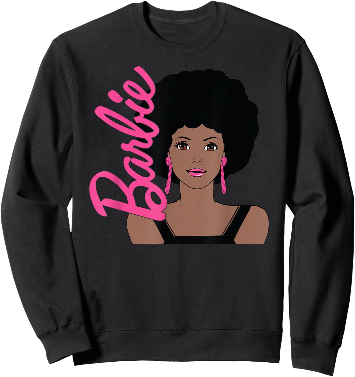Barbie - Afro Barbie - Portrait Sweatshirt - Sweatshirt | Black