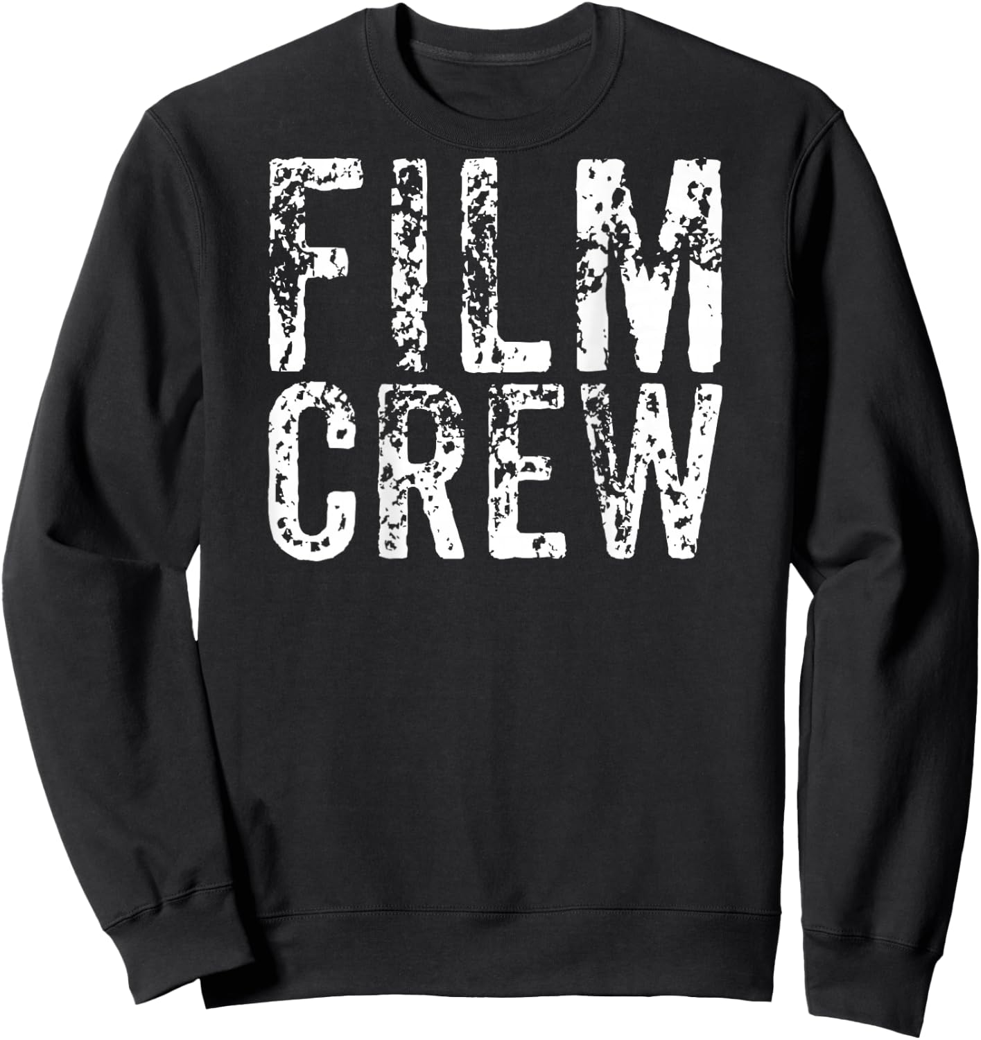 BACK ONLY Film Crew TV Movie Production Set Team Sweatshirt - Sweatshirt | Black