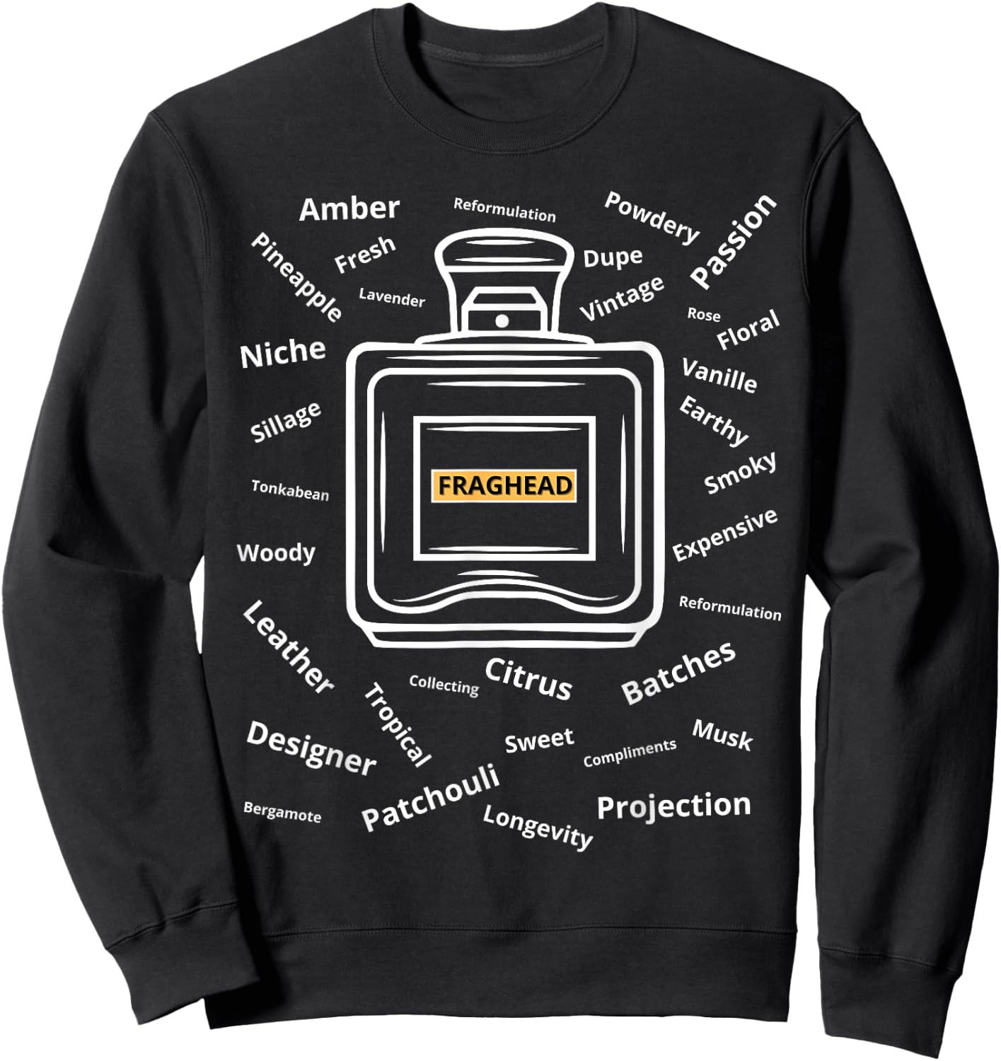 Fraghead Fragrances Perfume Collector Sweatshirt - Sweatshirt | Black
