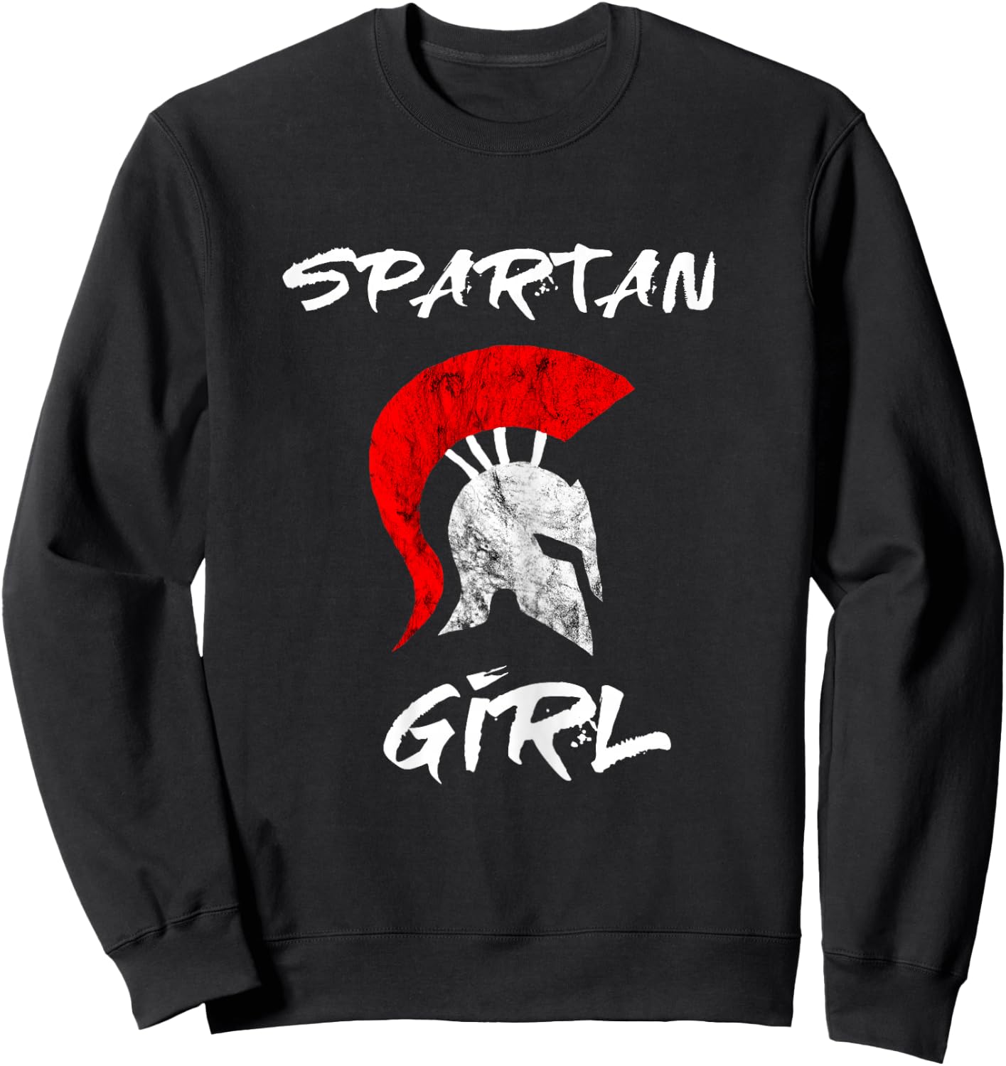 Spartan Girl Spartan Girl's Warrior Gladiators Helmet Sweatshirt - Sweatshirt | Black