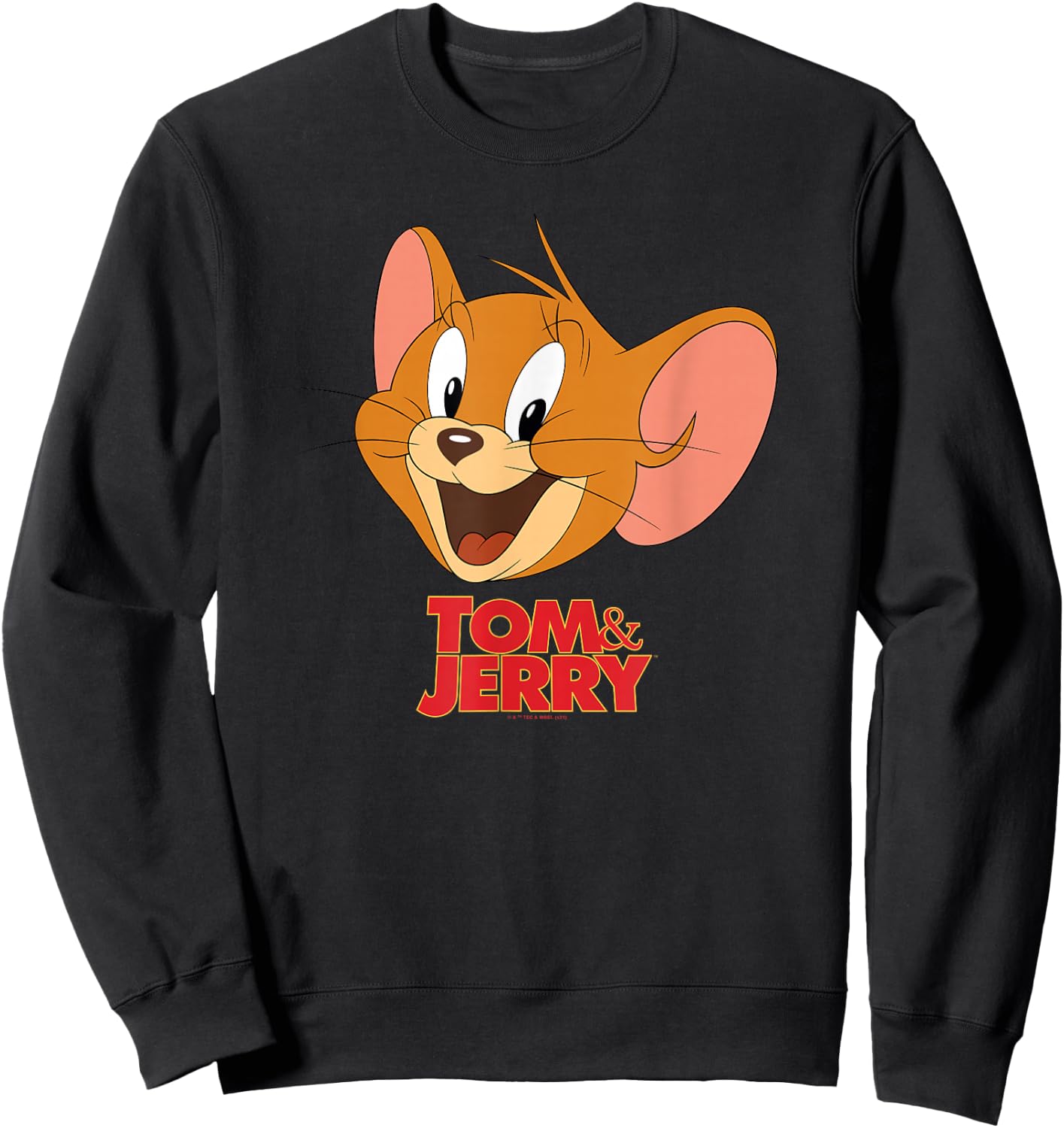Tom & Jerry Movie Jerry Head Small Sweatshirt - Sweatshirt | Black