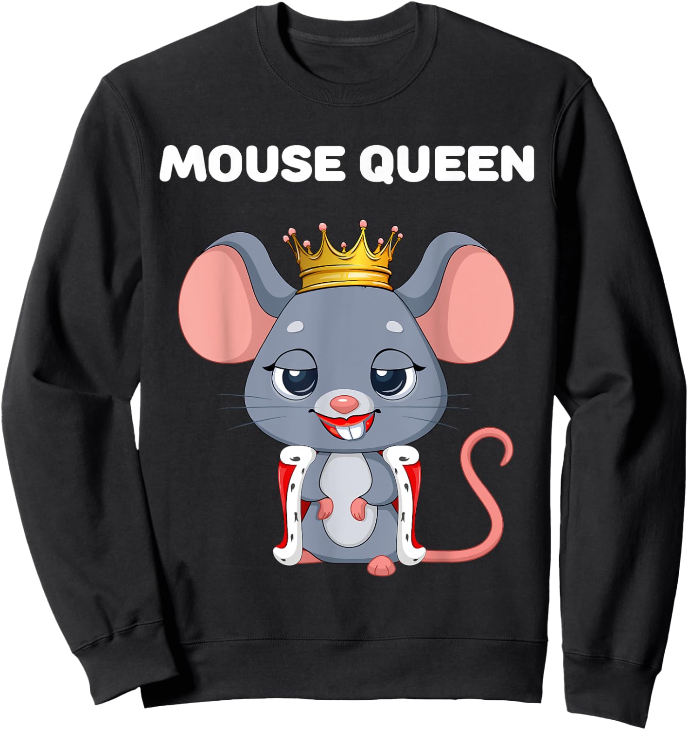 Queen Mouse | & Girls Sweatshirt - Sweatshirt | Black