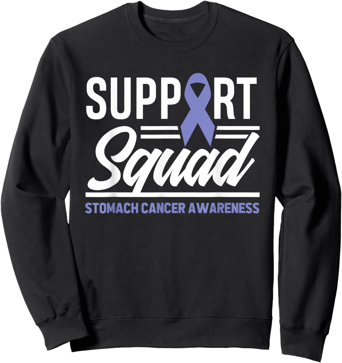 Stomach Cancer Support Squad Stomach Cancer Awareness Sweatshirt - Sweatshirt | Black