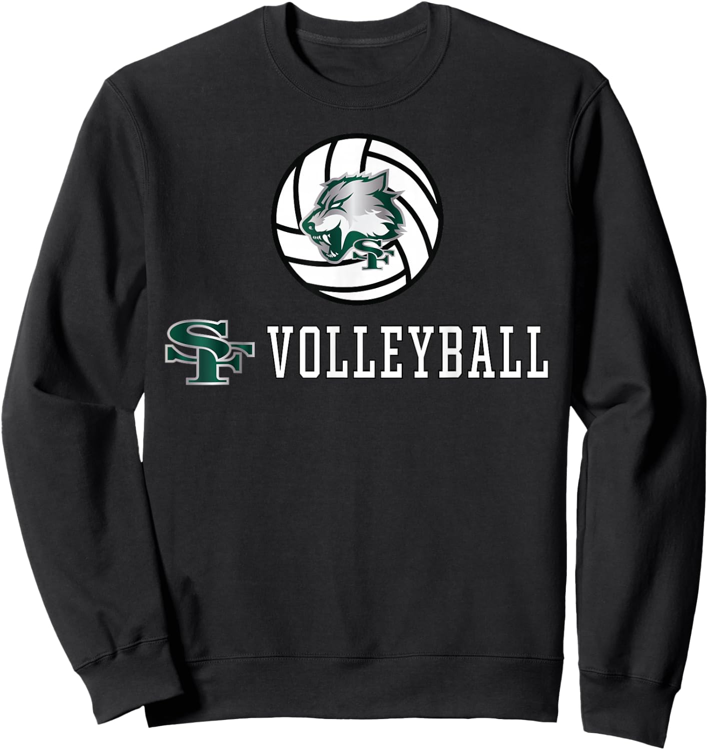 Santa Fe High School Wolves Volleyball Sweatshirt - Sweatshirt | Black