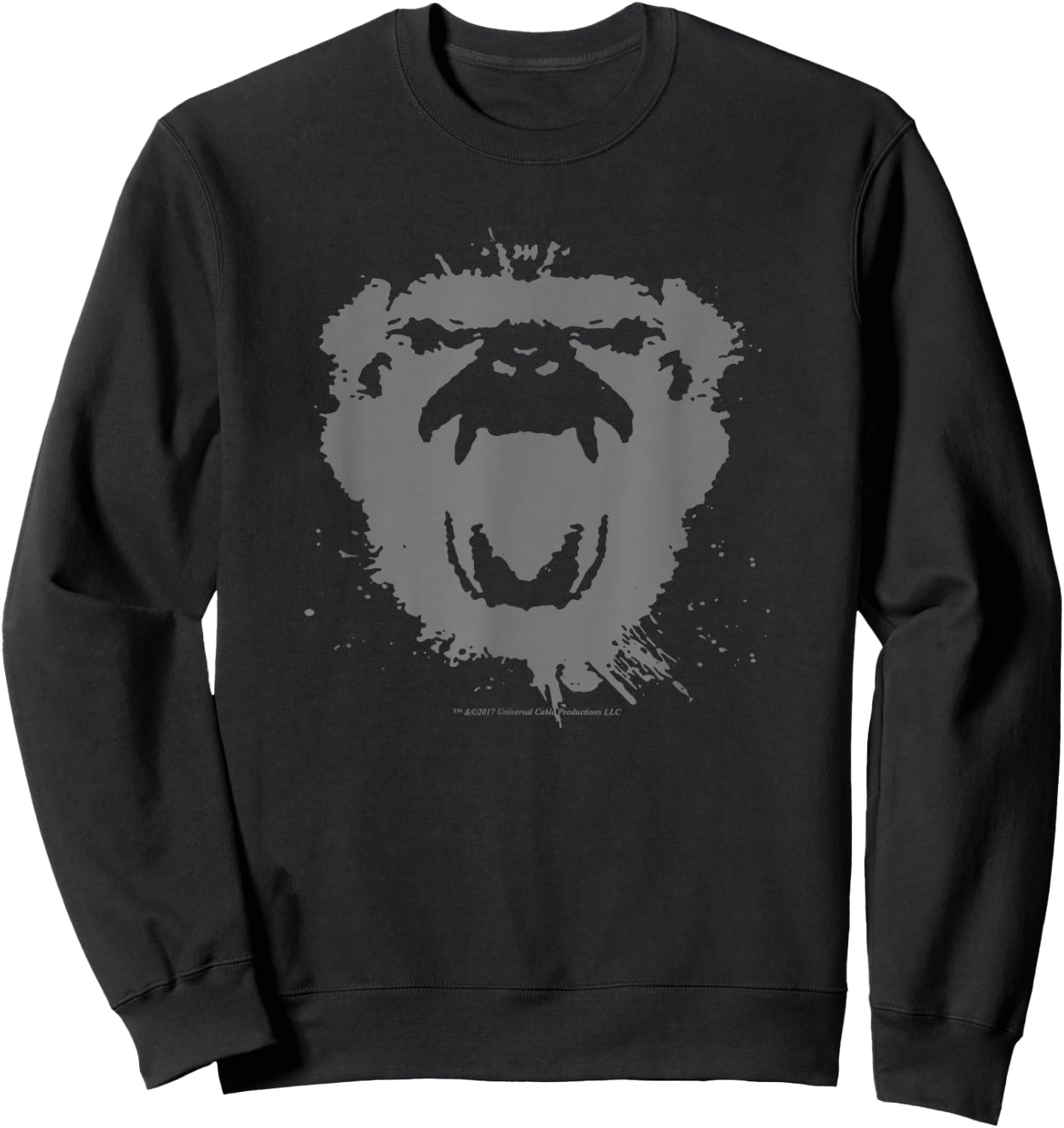 12 Monkeys Monkey Face Sweatshirt - Sweatshirt | Black