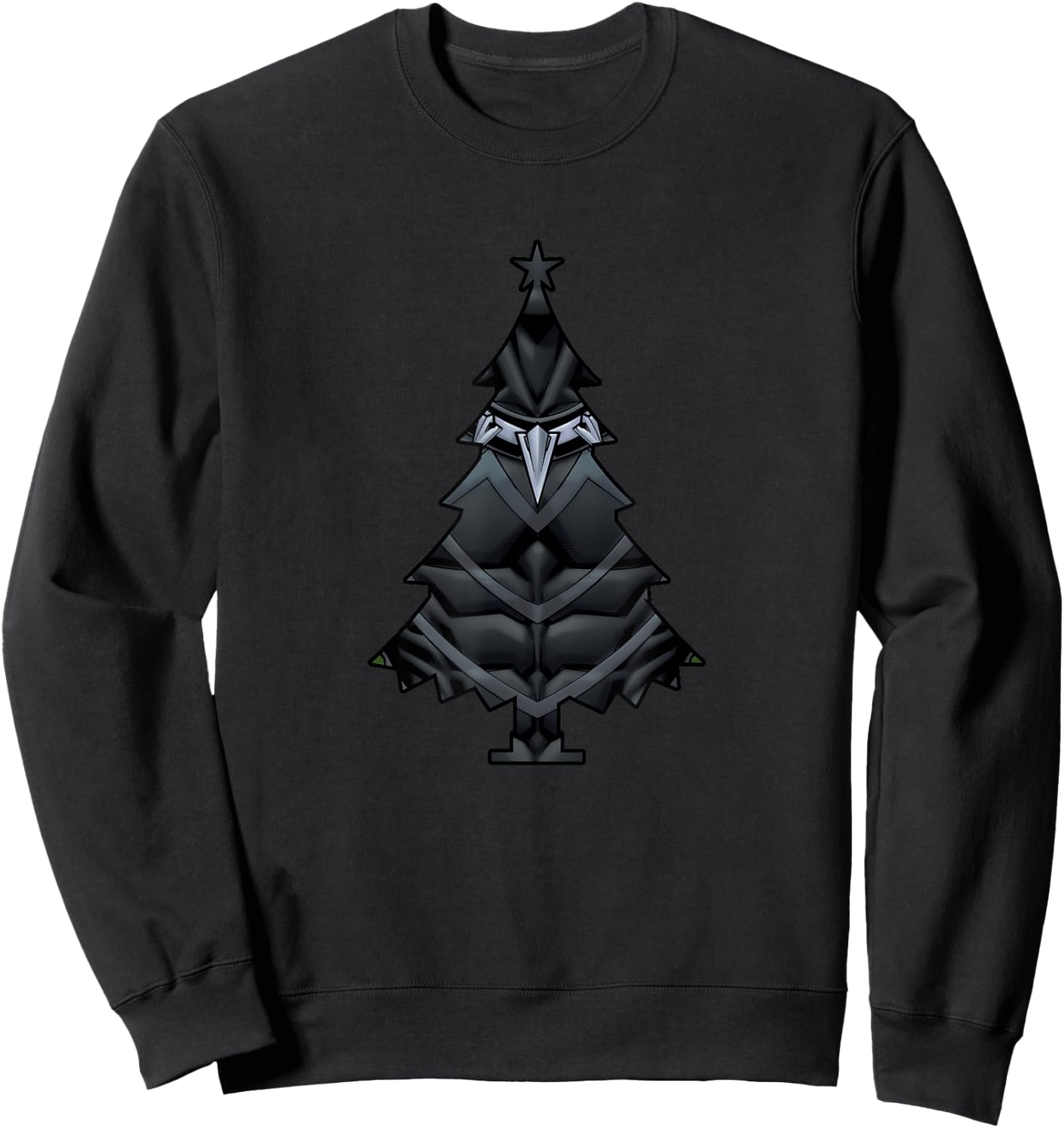 Marvel Christmas Avengers Black Panther Tree Sweatshirt - Sweatshirt | Black