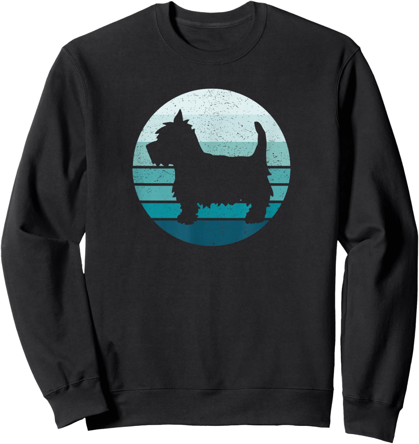 West Highland Terrier, Westie Dog, Vintage Sweatshirt - Sweatshirt | Black