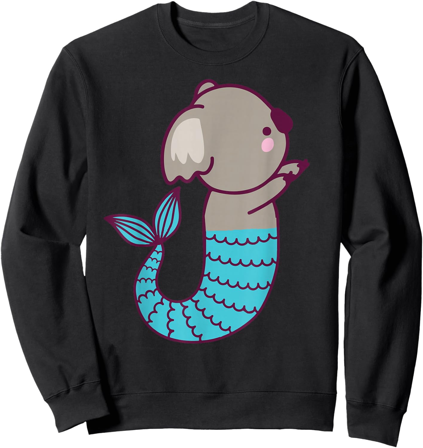 Koala Shirt Women Mermaid Girls Mermaid Gifts Koala Sweatshirt - Sweatshirt | Black