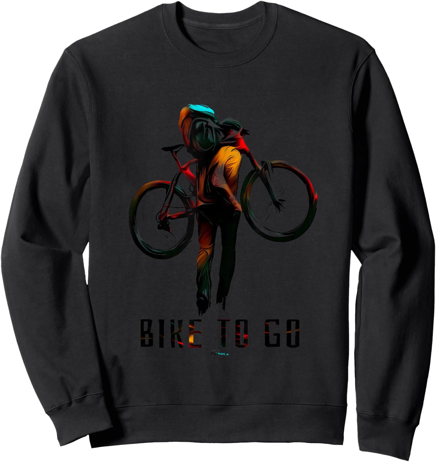Cycling Racing Bicycle Motivation Funny Bike to Go Iii Sweatshirt - Sweatshirt | Black