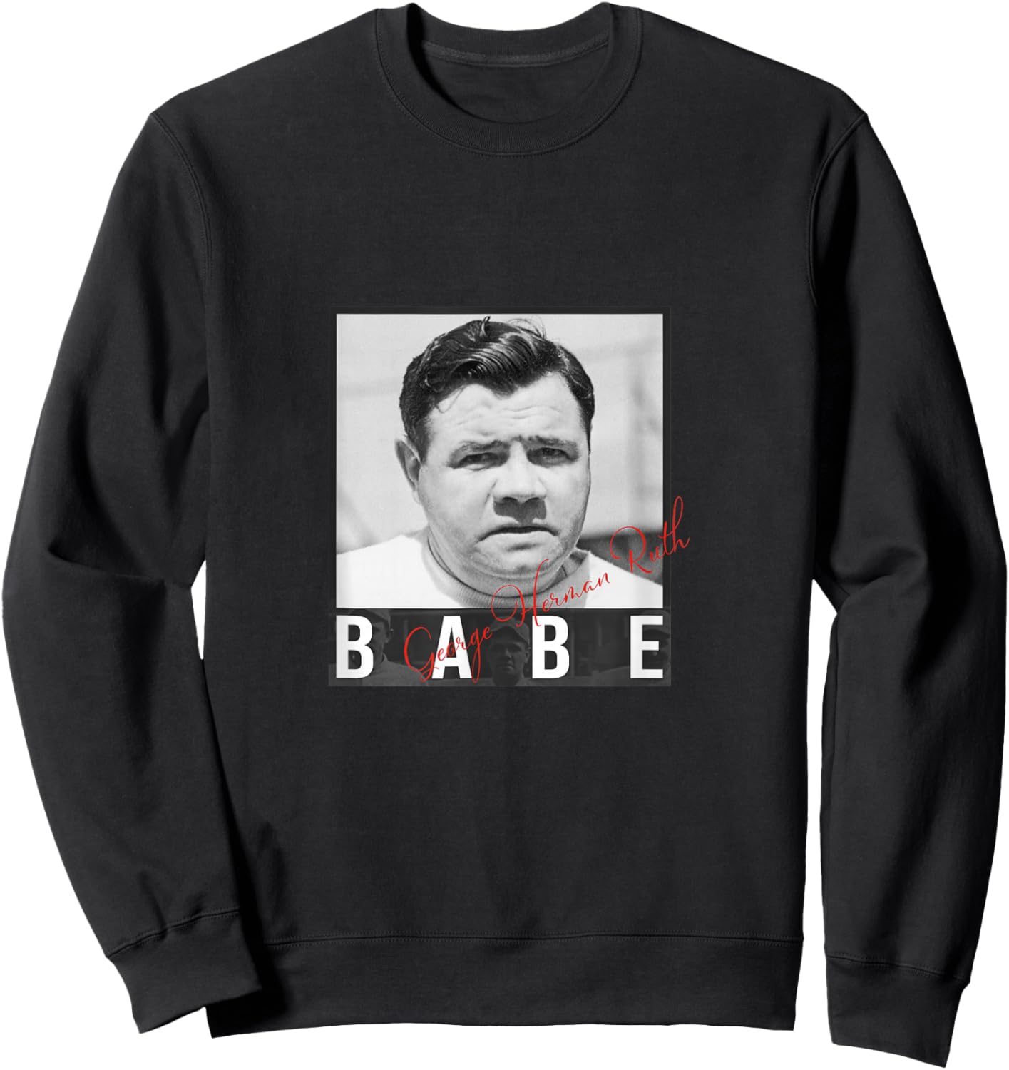 Baseball_Babe Ruth_001 Sweatshirt - Sweatshirt | Black