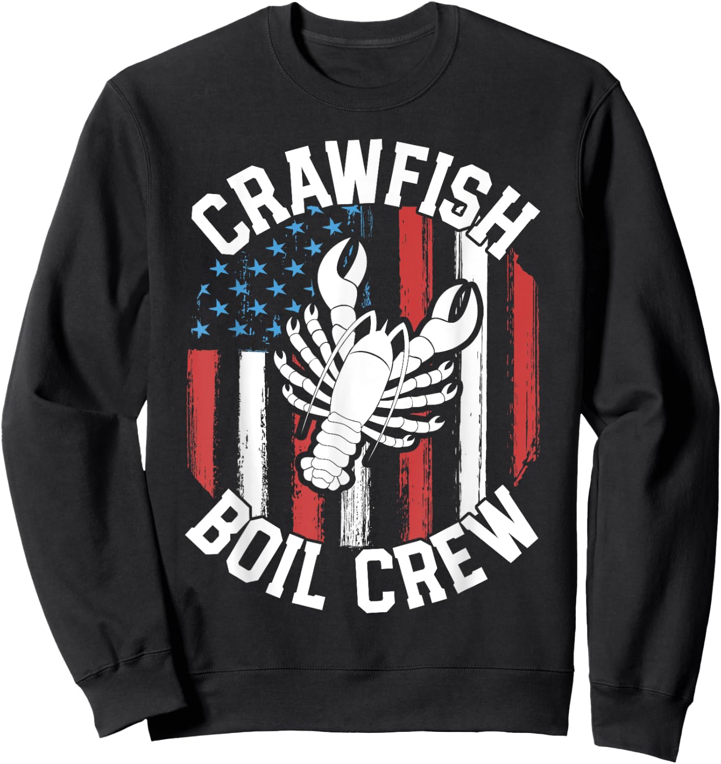 Crawfish Boil Crew Funny Cajun Shirts Mardi Gras Sweatshirt - Sweatshirt | Black