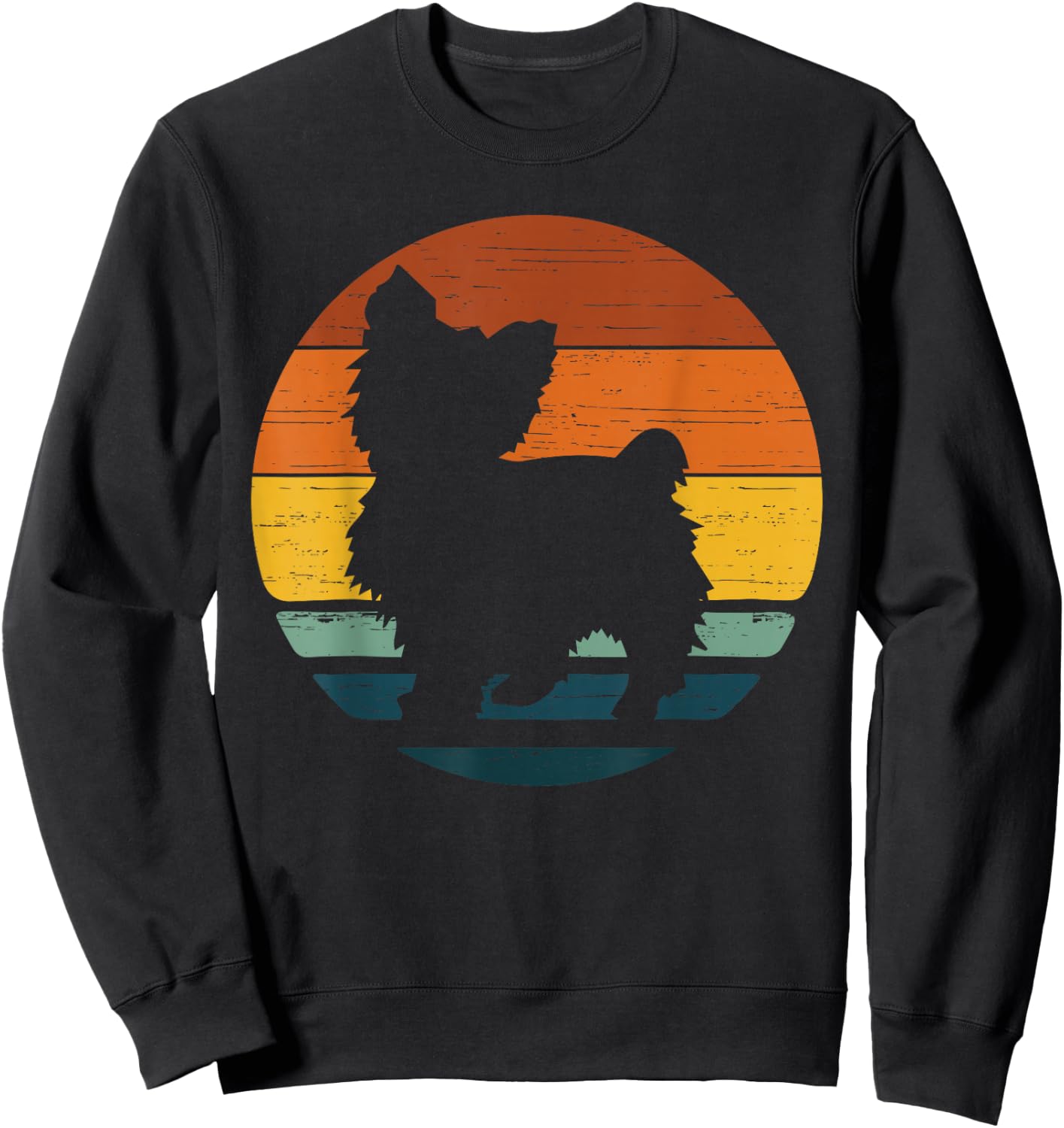 Chorkie Vintage Retro Mom Dad Dog Gift Sweatshirt - Sweatshirt | Black