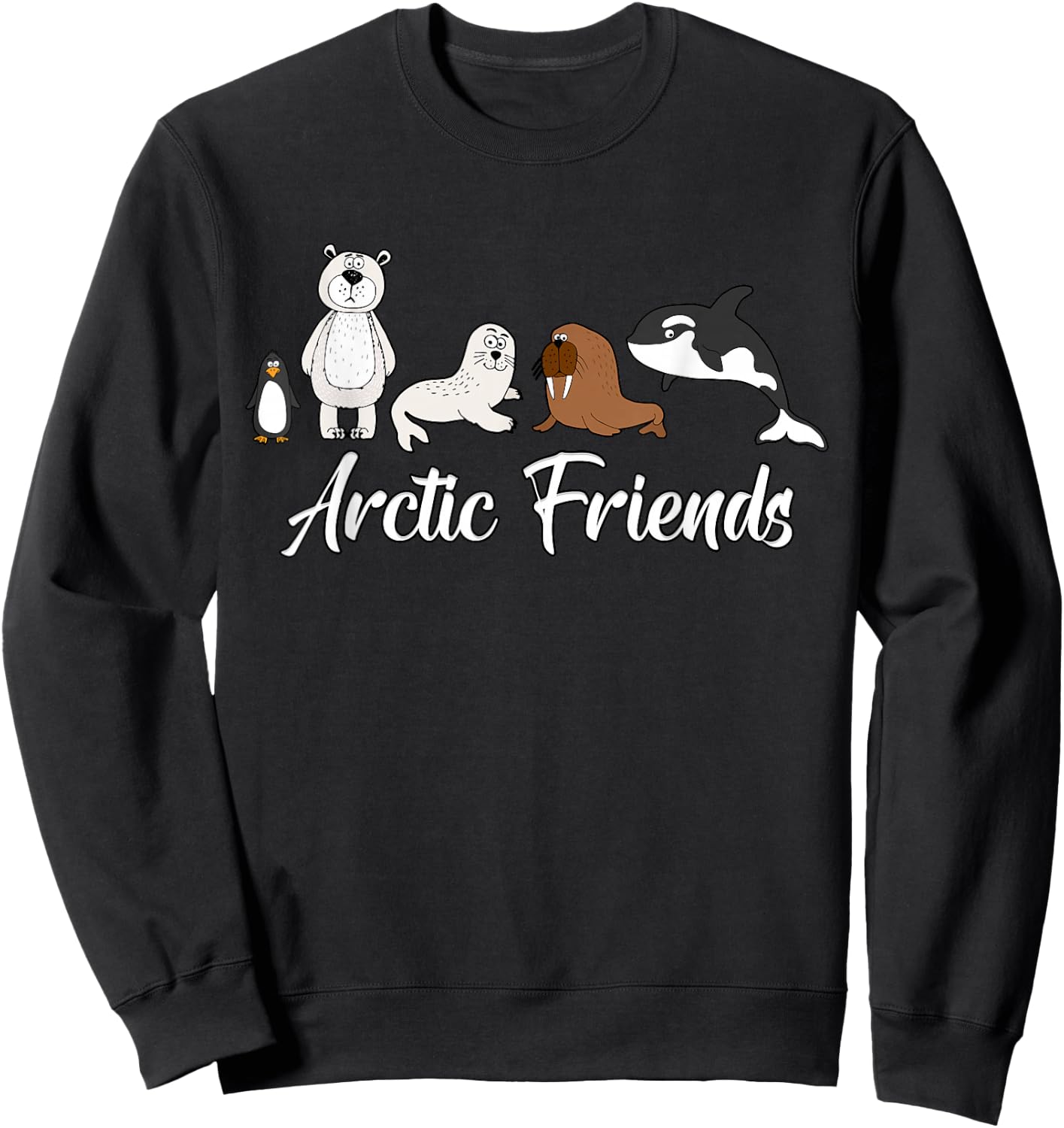North Pole Alaska Aurora Borealis Arctic Friends Souvenirs Sweatshirt - Sweatshirt | Black