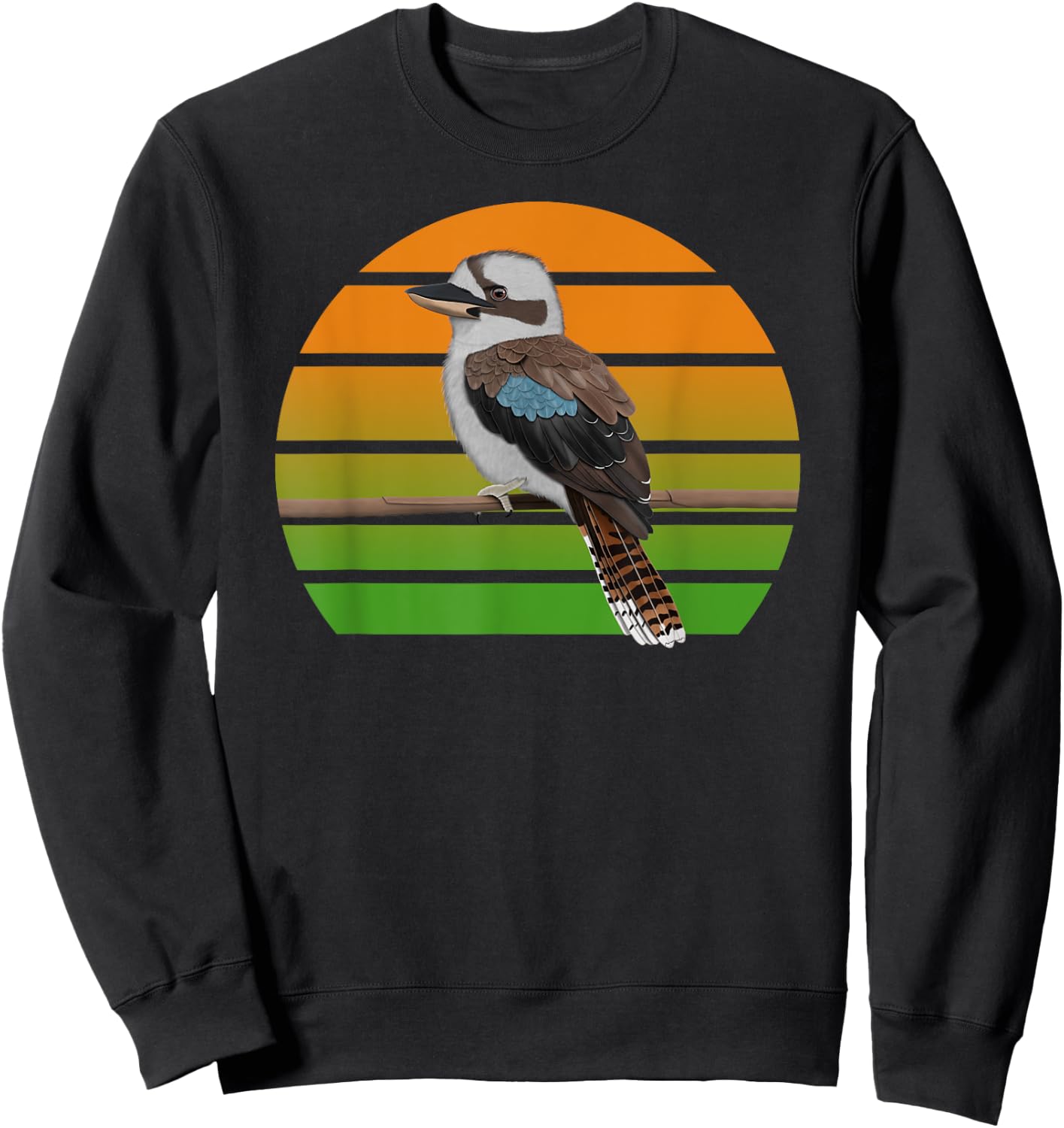 Kookaburra Bird Birder Birdlover Birdwatcher Animal Sweatshirt - Sweatshirt | Black