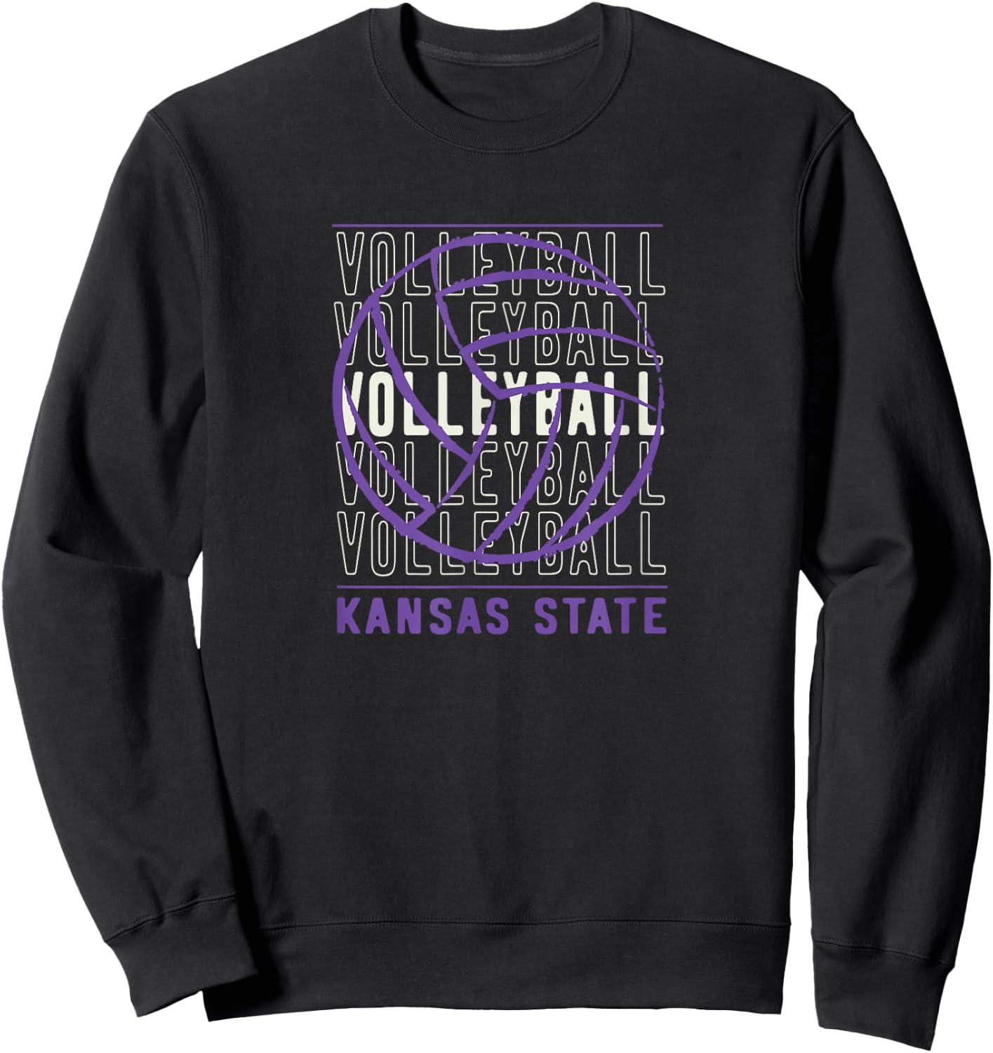 Volleyball Kansas State Sweatshirt - Sweatshirt | Black