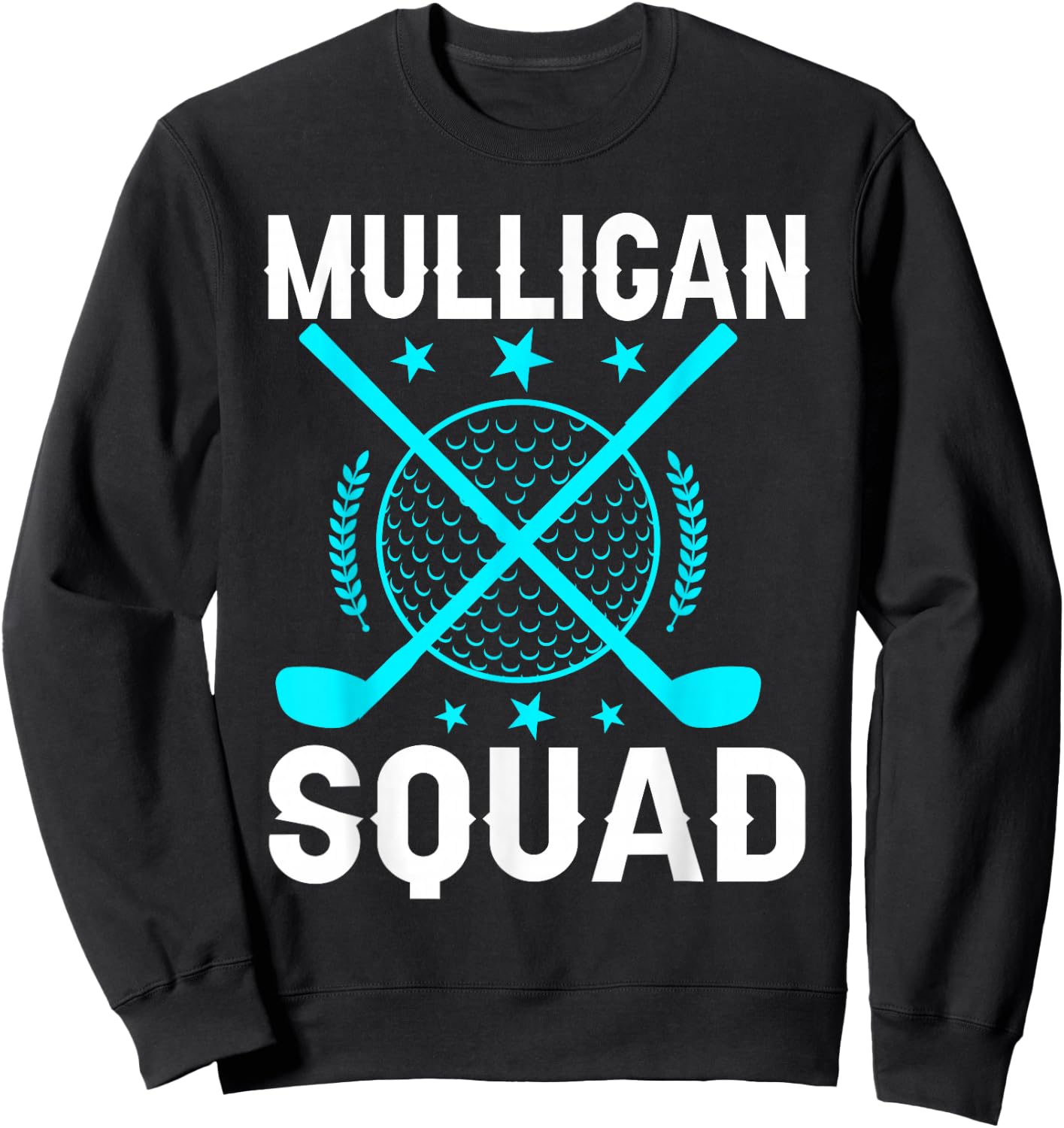 Mulligan Squad Golf Team Golfer Golfing Stocking Stuffer Sweatshirt - Sweatshirt | Black