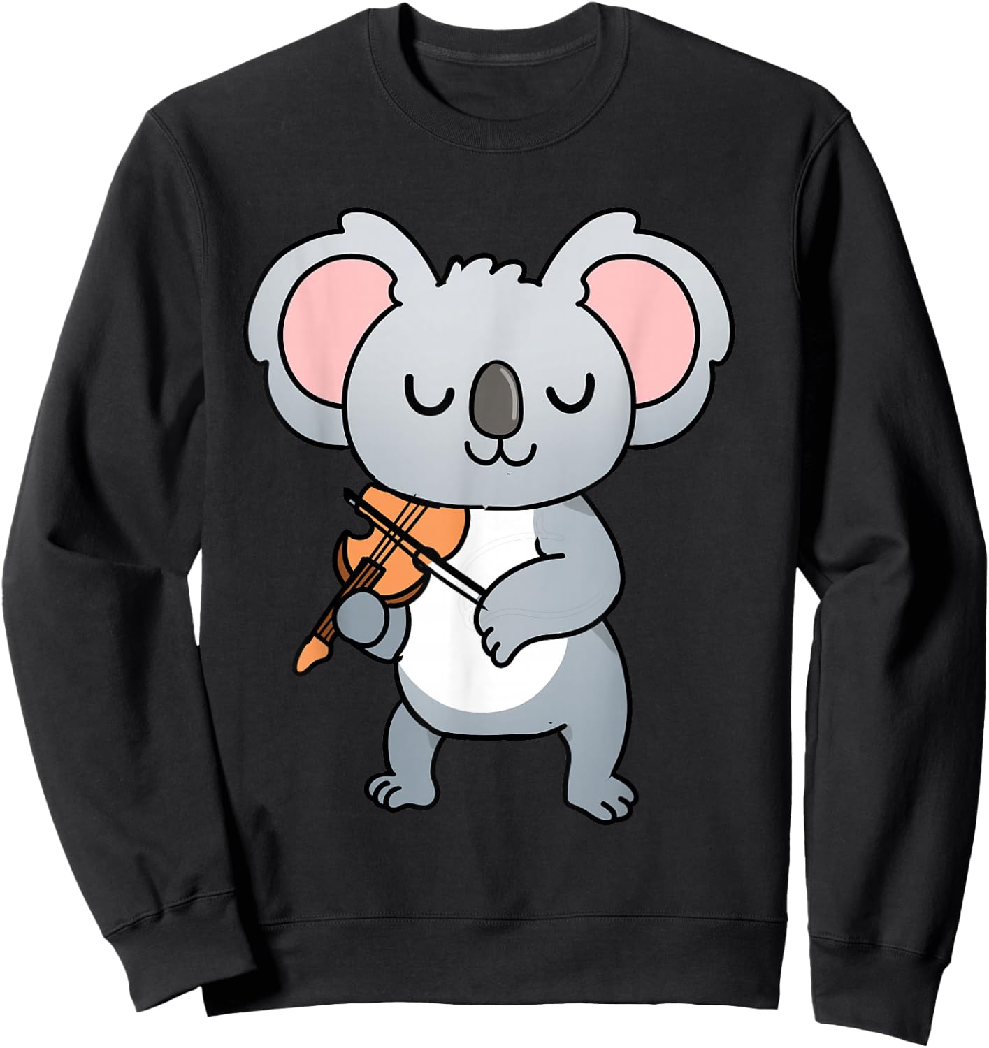 Koala Playing Violin Sweatshirt - Sweatshirt | Black