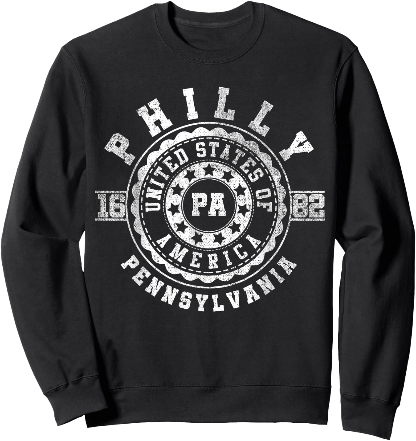 Philly Philadelphia PA | Pennsylvania | Vintage - Apparels Sweatshirt - Sweatshirt | Black
