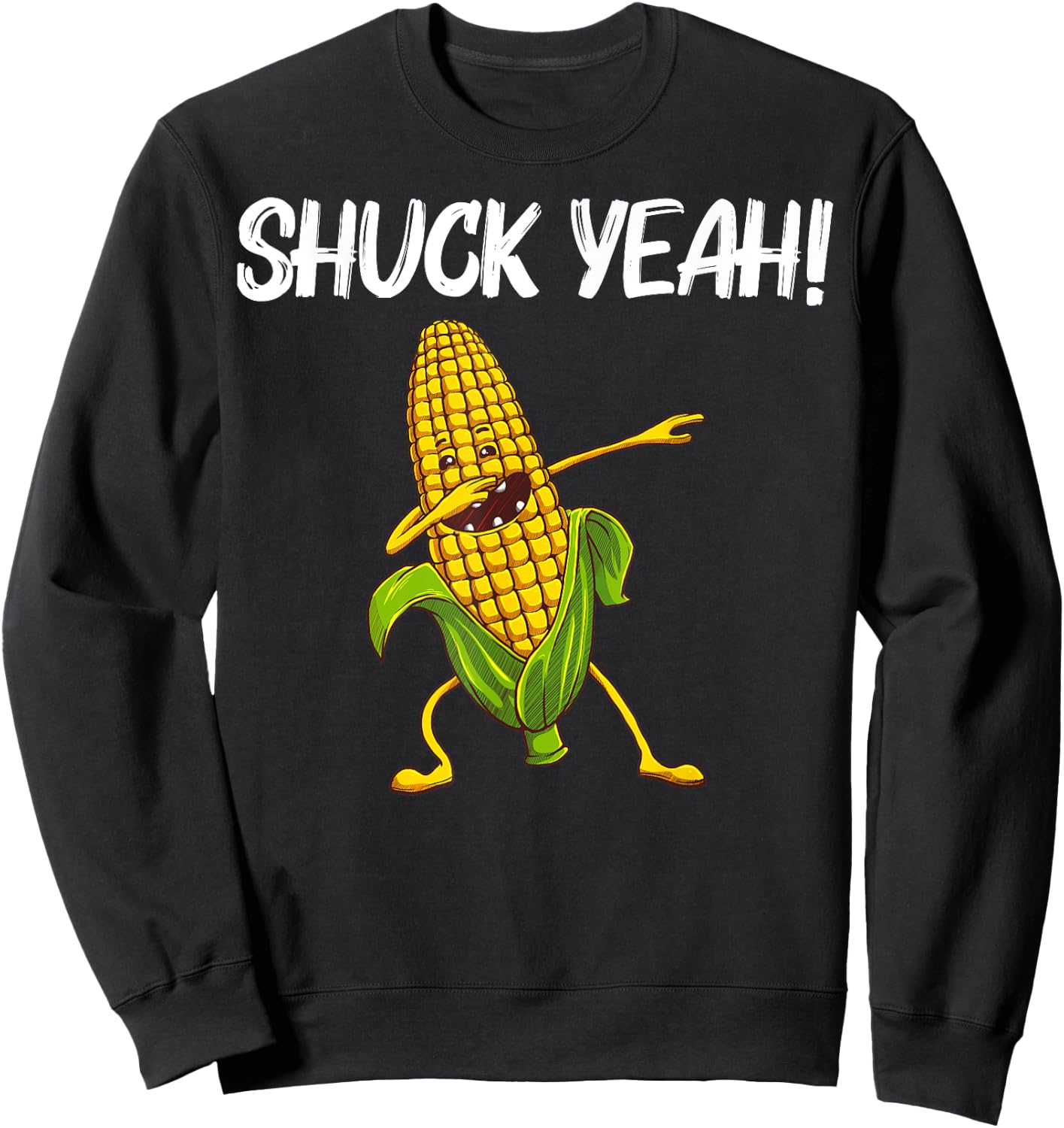 Funny Corn Gift Women Corn On The Cob Costume Farmer Sweatshirt - Sweatshirt | Black