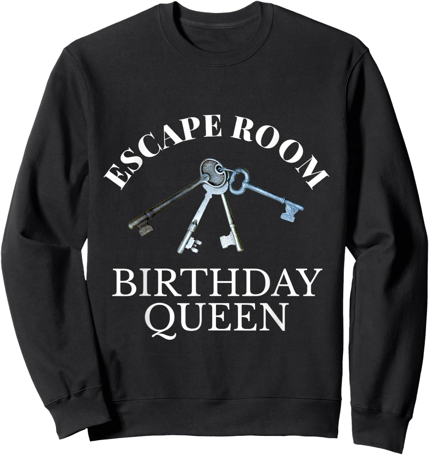 Escape Room Birthday Queen Sweatshirt - Sweatshirt | Black